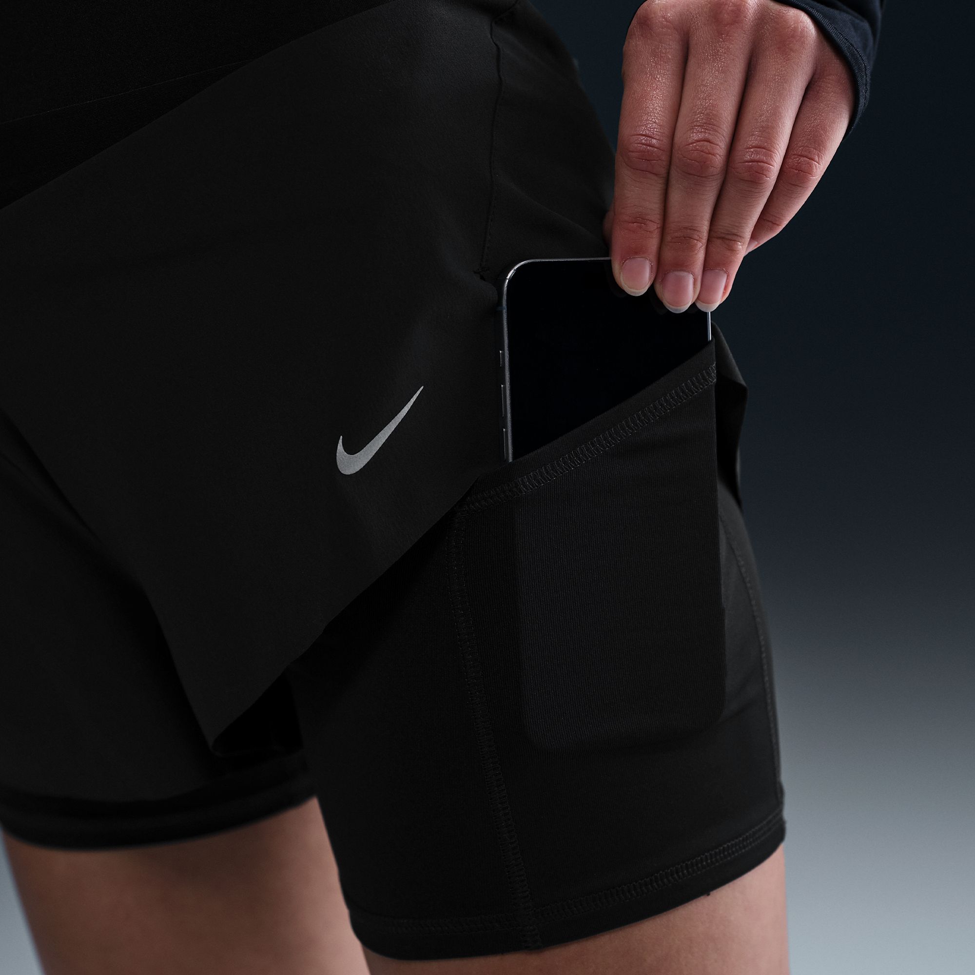 Nike Women's Swift Dri-FIT Mid-Rise 2-in-1 Running Shorts product image