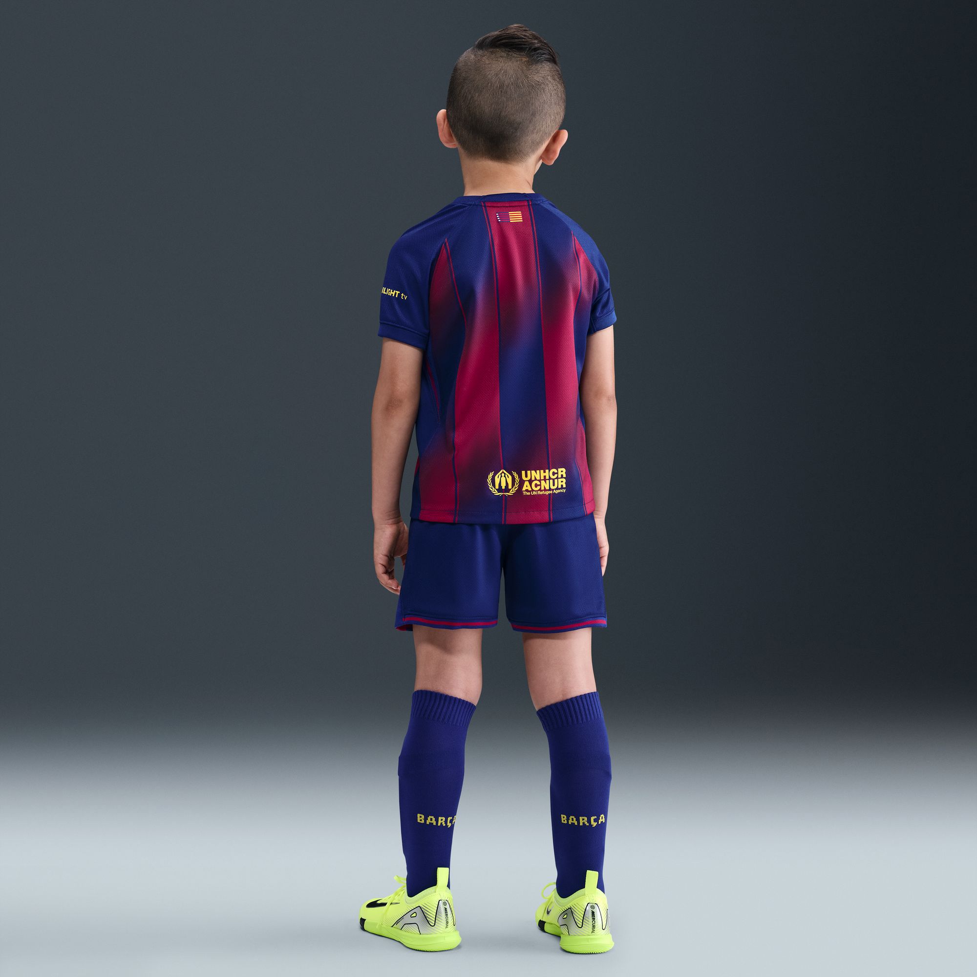 Nike Little Kids' FC Barcelona 2025-26 Home Replica Jersey Kit product image