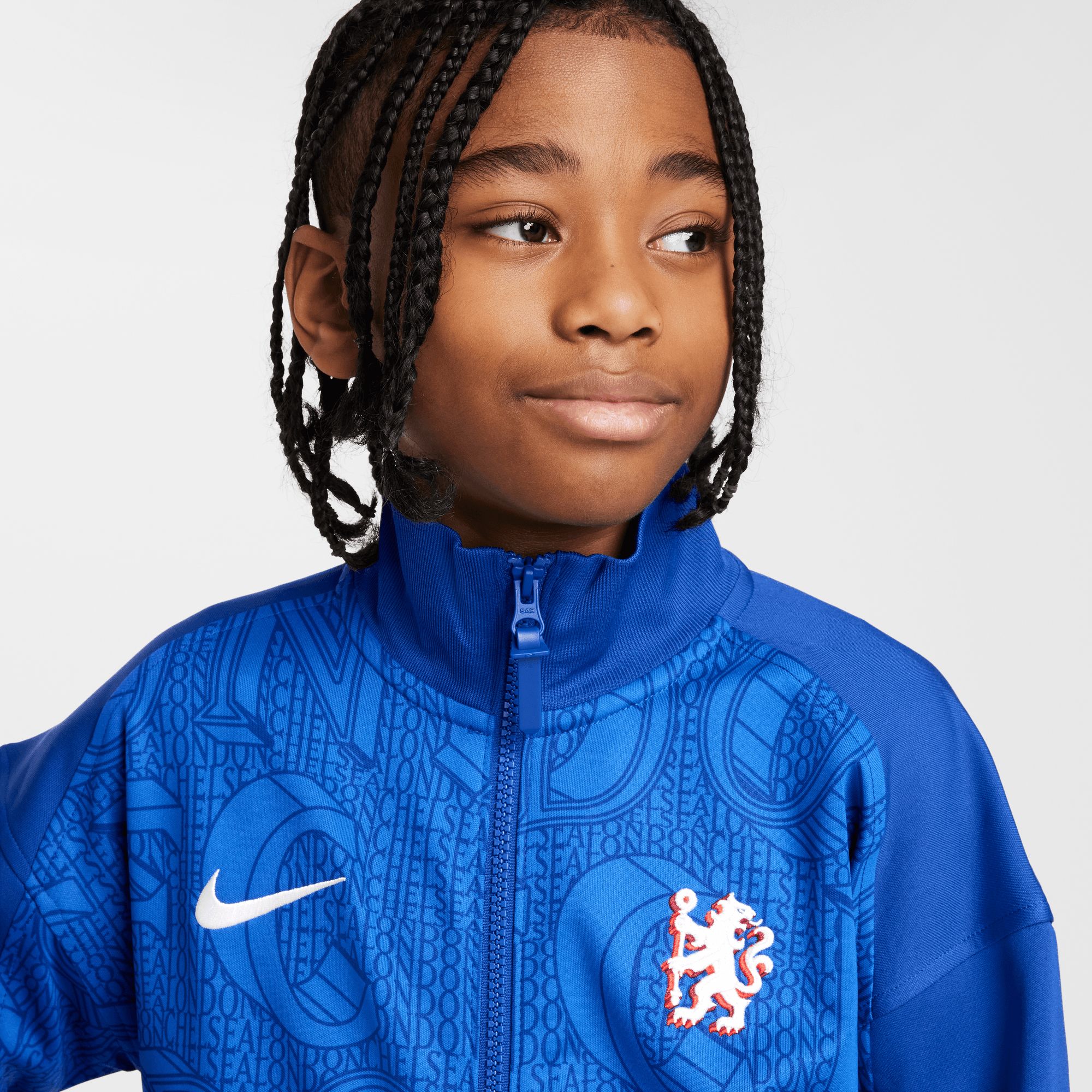 Nike Youth Chelsea FC 2025-26 Blue Prematch Jacket product image
