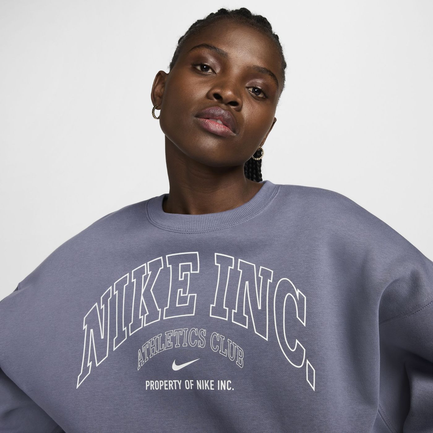 Nike Oversized hotsell Fleece Crewneck Sweatshirt