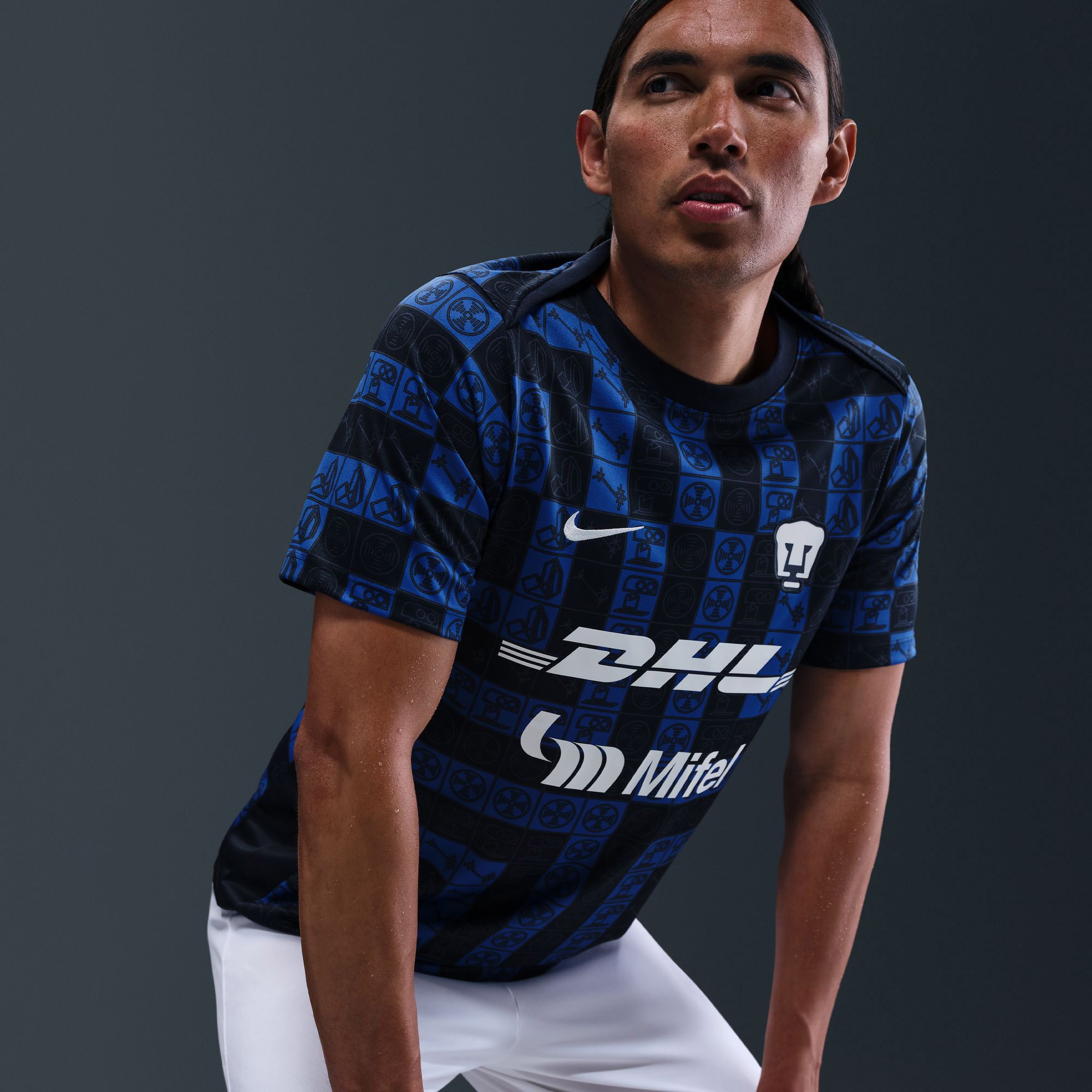 Nike Adult Pumas UNAM 2025-26 Navy Home Prematch Jersey product image