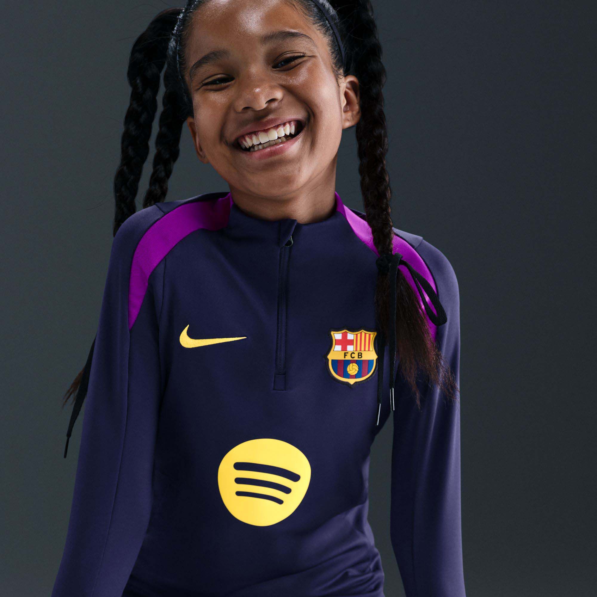 Nike Youth Barcelona 2025 Purple Home Full-Zip Training Jacket product image
