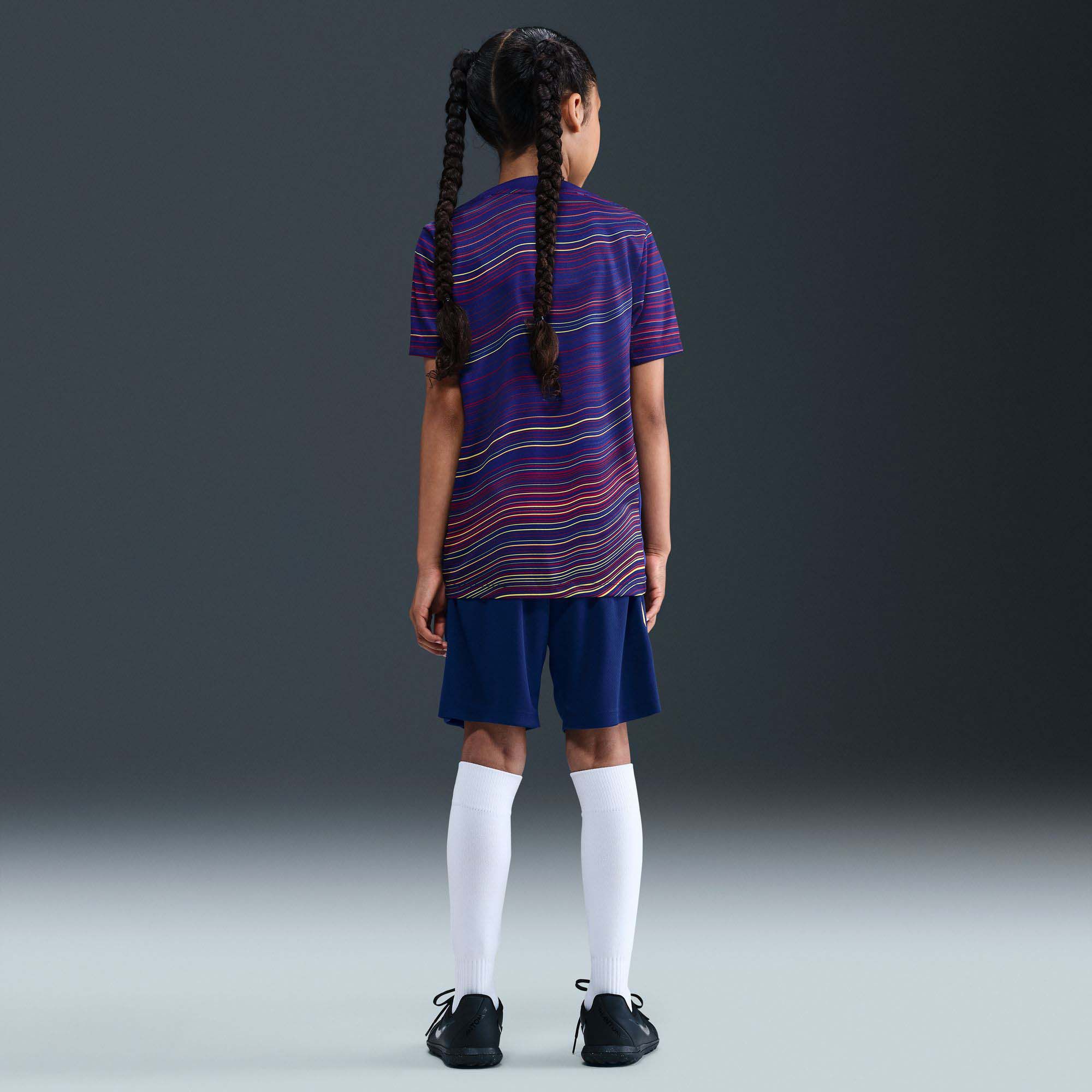 Nike Youth FC Barcelona 2025 Blue Third Prematch Jersey product image