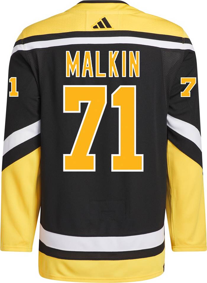 Men's adidas Evgeni Malkin Black Pittsburgh Penguins Reverse Retro