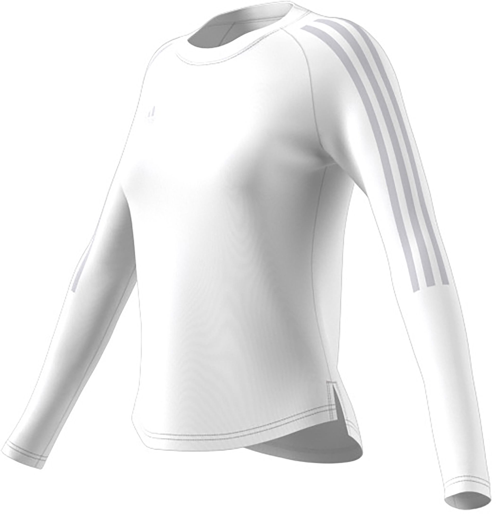 adidas Women's Long Sleeve White Volleyball Jersey