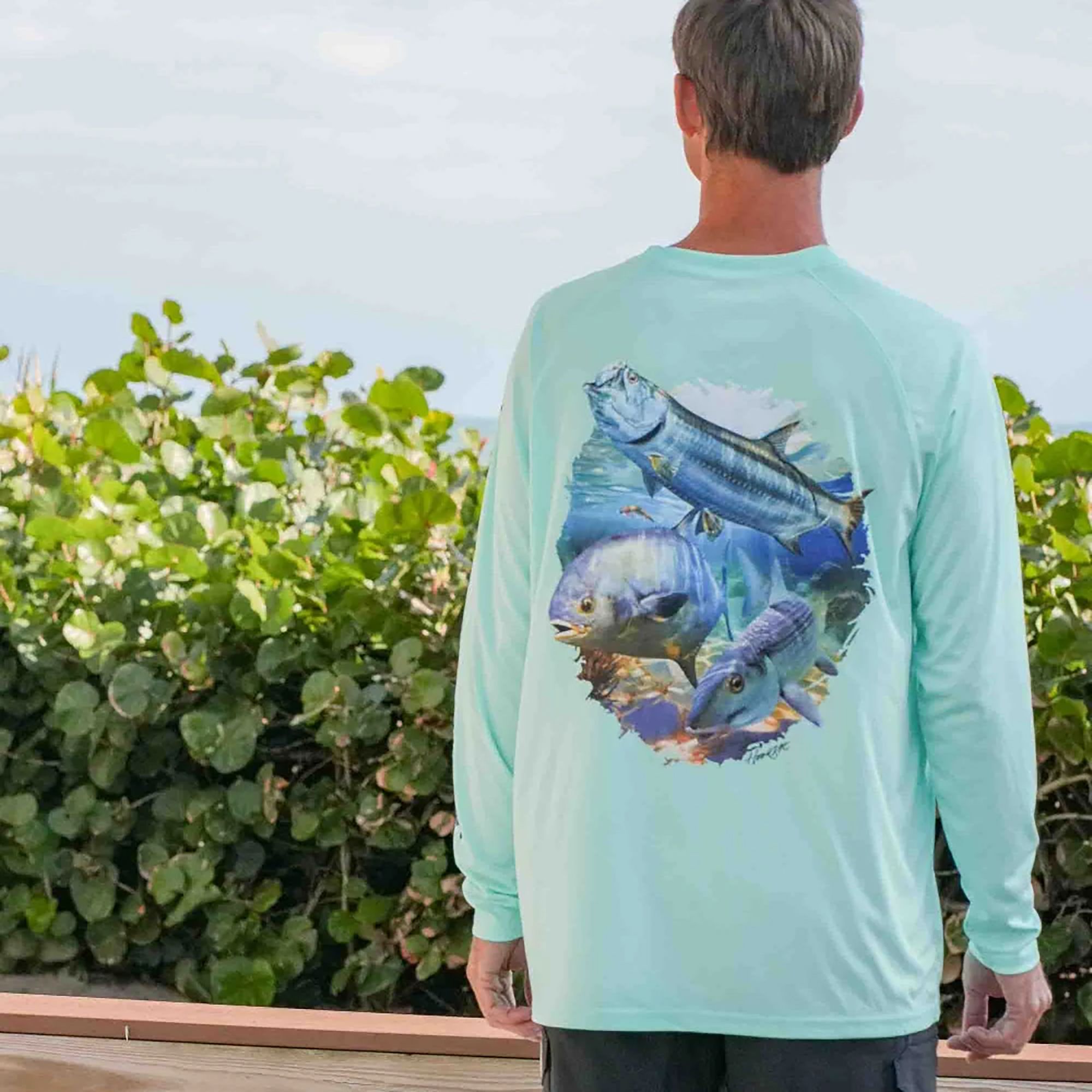 Bimini Bay Outfitters Hook 'M Flats Slam Performance Long Sleeve Shirt product image