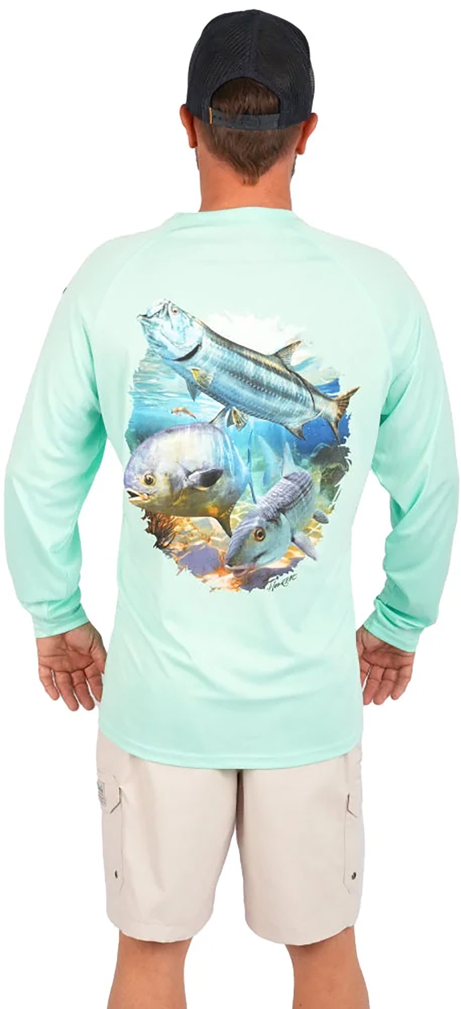 Bimini Bay Outfitters Hook 'M Flats Slam Performance Long Sleeve Shirt product image