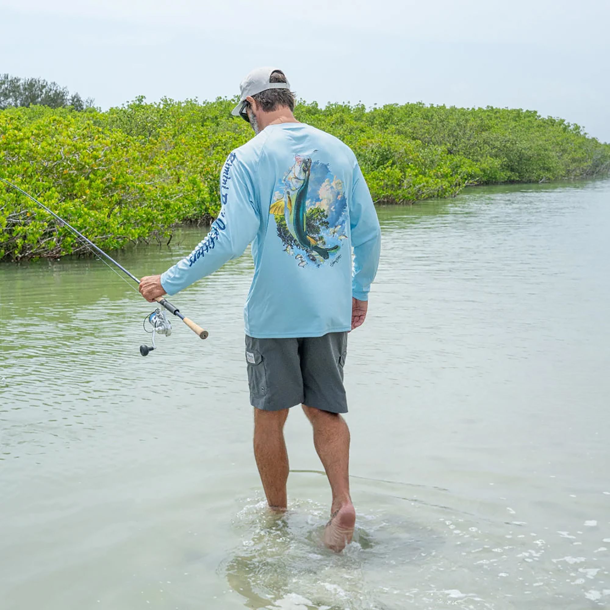 Bimini Bay Outfitters Hook 'M Snook Performance Long Sleeve Shirt product image