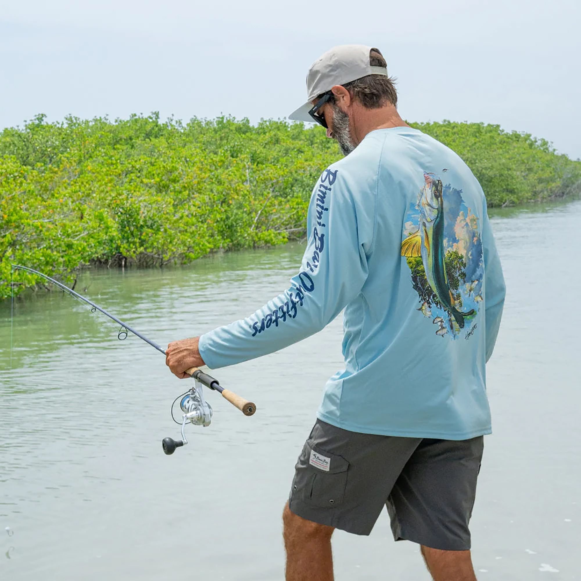 Bimini Bay Outfitters Hook 'M Snook Performance Long Sleeve Shirt product image