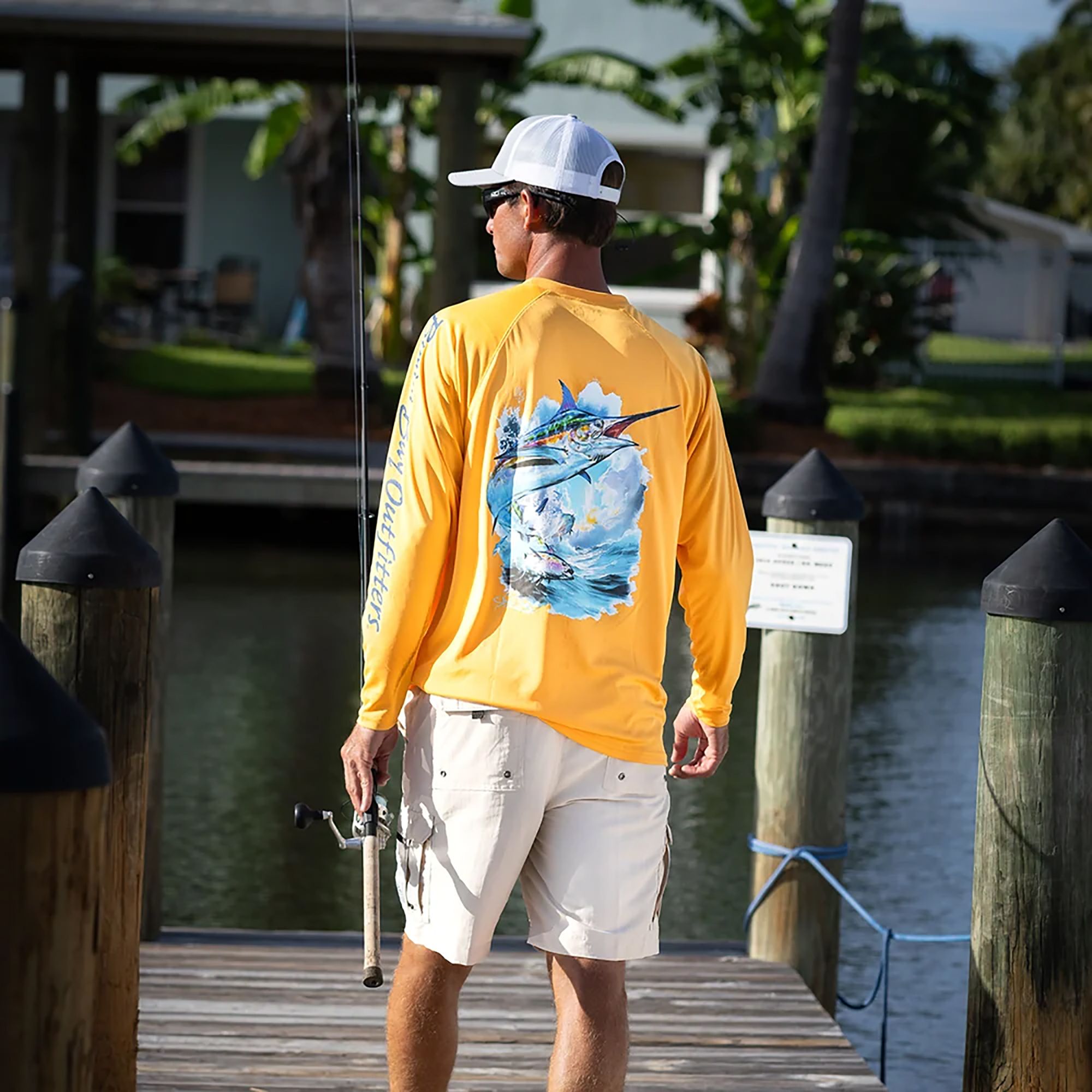 Bimini Bay Outfitters Hook 'M Marlin Performance Long Sleeve Shirt product image