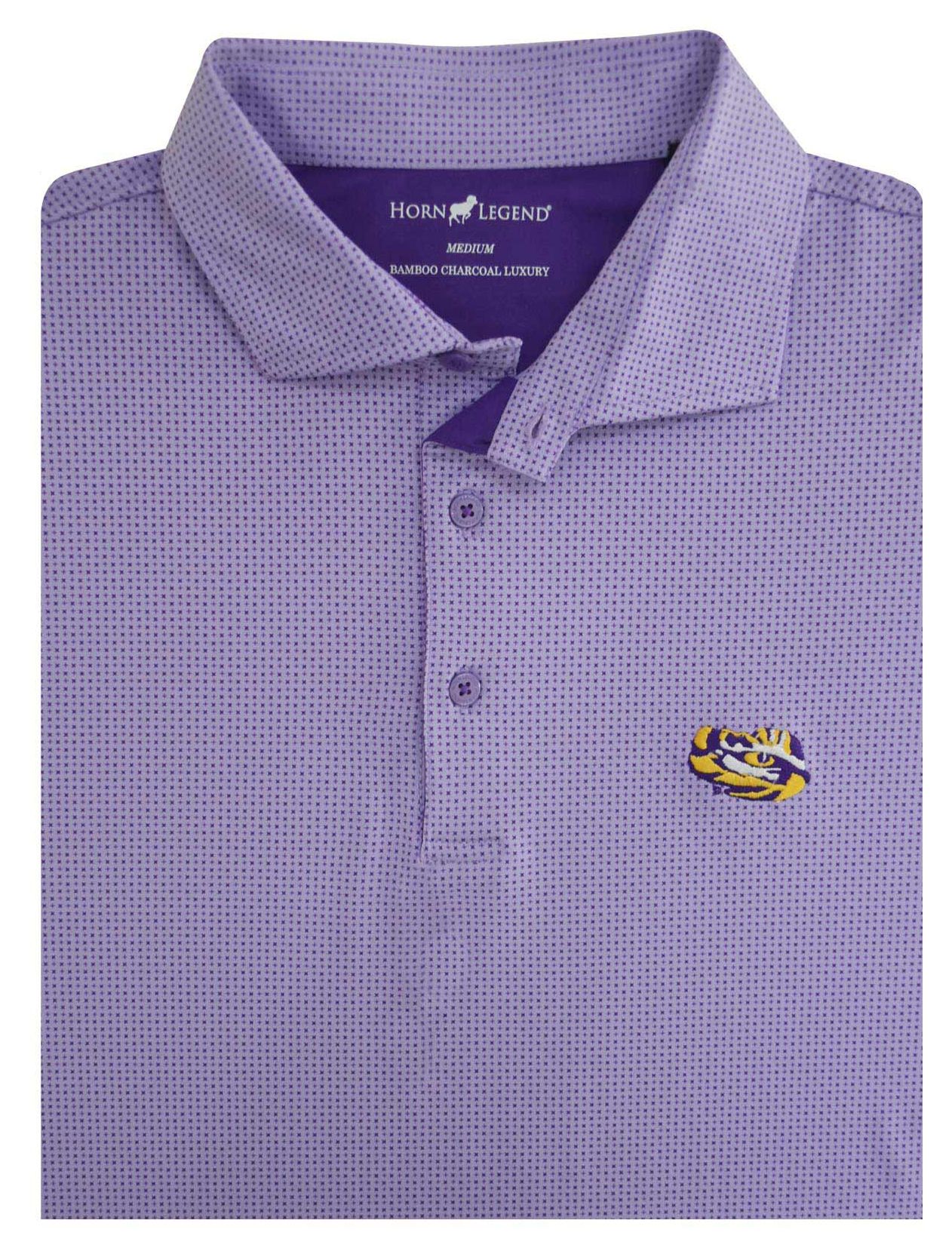 Horn Legend Men's LSU Tigers Purple Polo product image