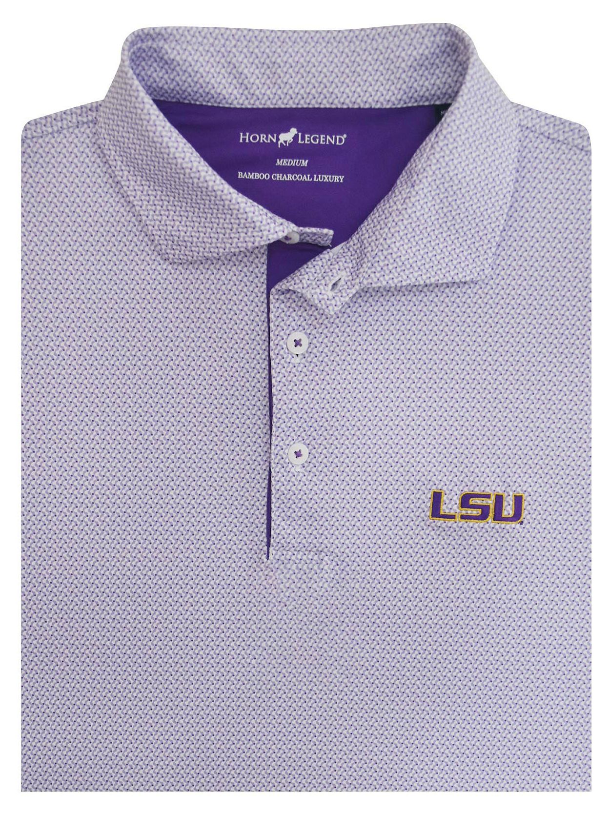 Horn Legend Men's LSU Tigers Purple Polo product image