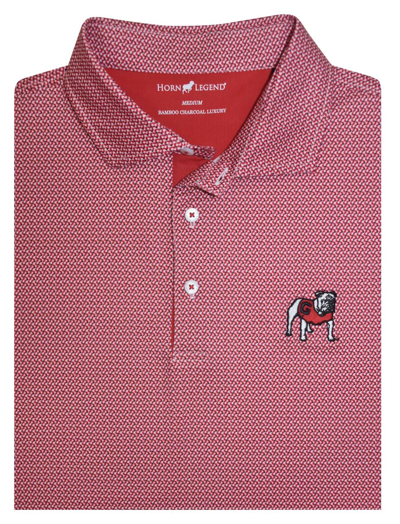Horn Legend Men's Georgia Bulldogs Red Polo product image