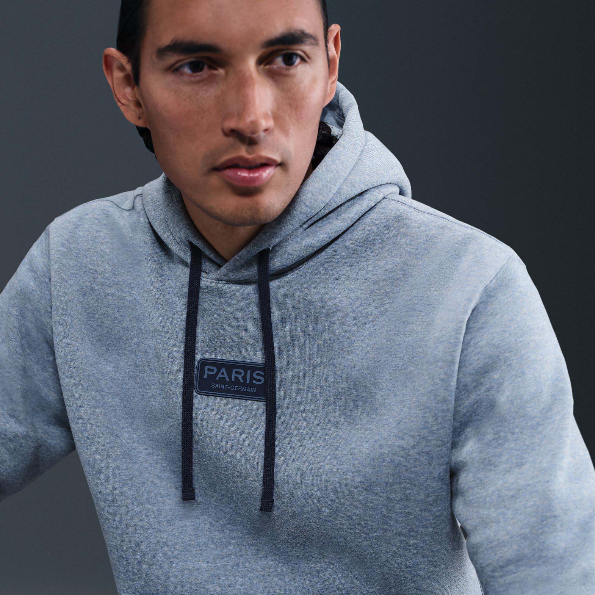Nike Men's Paris Saint-Germain 2025 Grey Home Club Hoodie product image