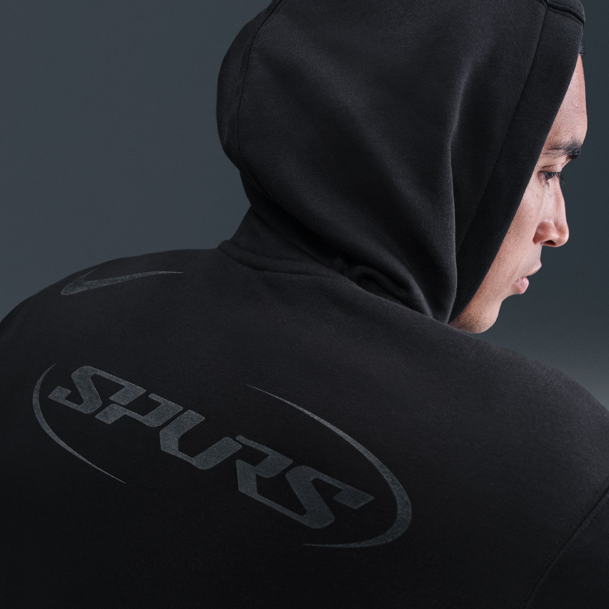 Nike Men's Tottenham Black Away Club Fleece Pullover Hoodie product image