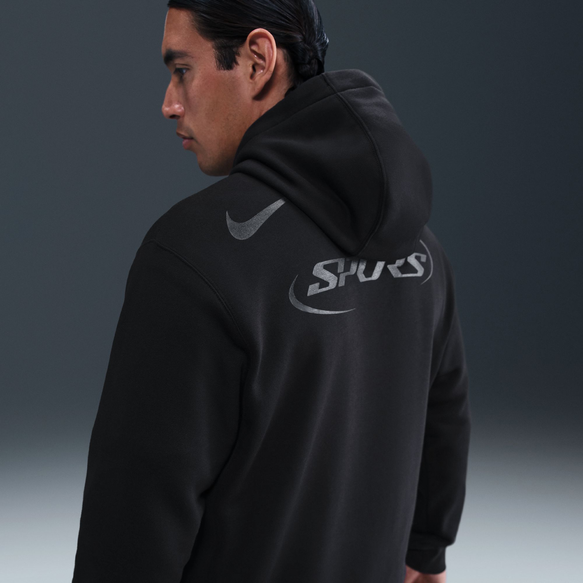 Nike Men's Tottenham Black Away Club Fleece Pullover Hoodie product image