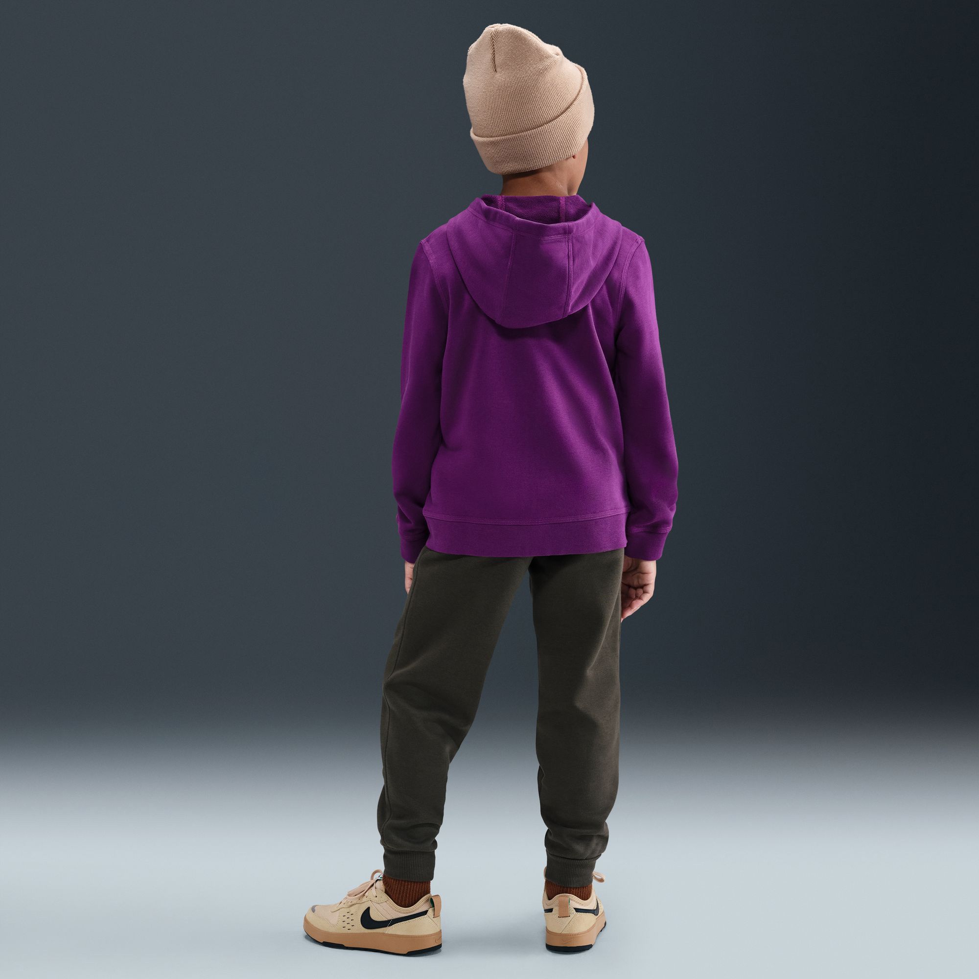 Nike Youth FC Barcelona Purple Third Full-Zip Hoodie product image