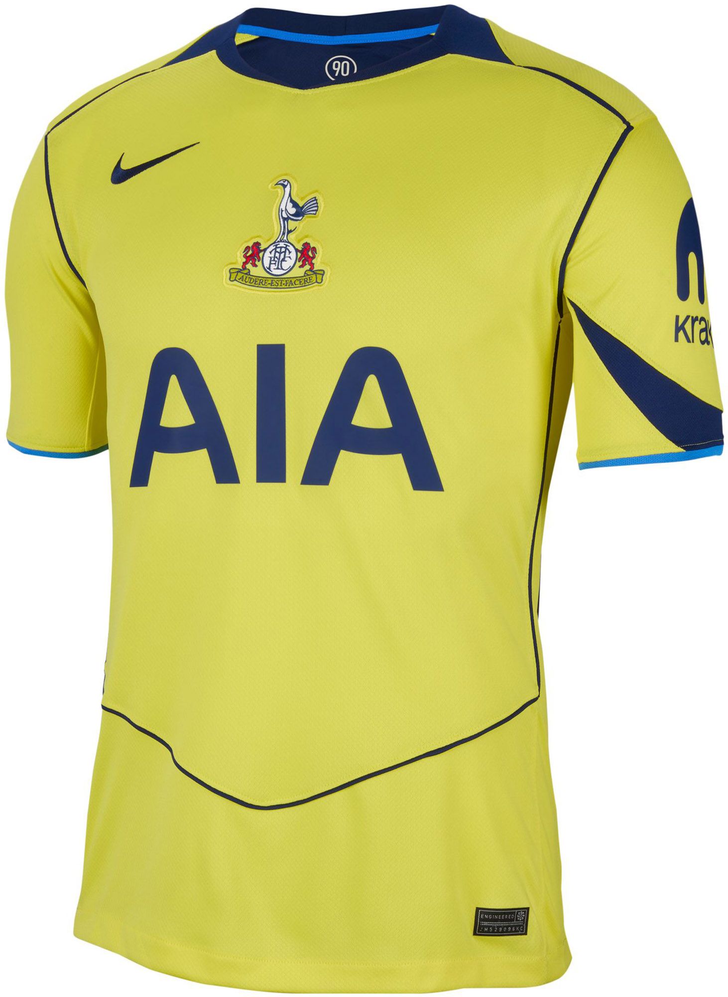 Nike Adult Tottenham Hotspur 2025-26 Yellow Third Replica Jersey product image