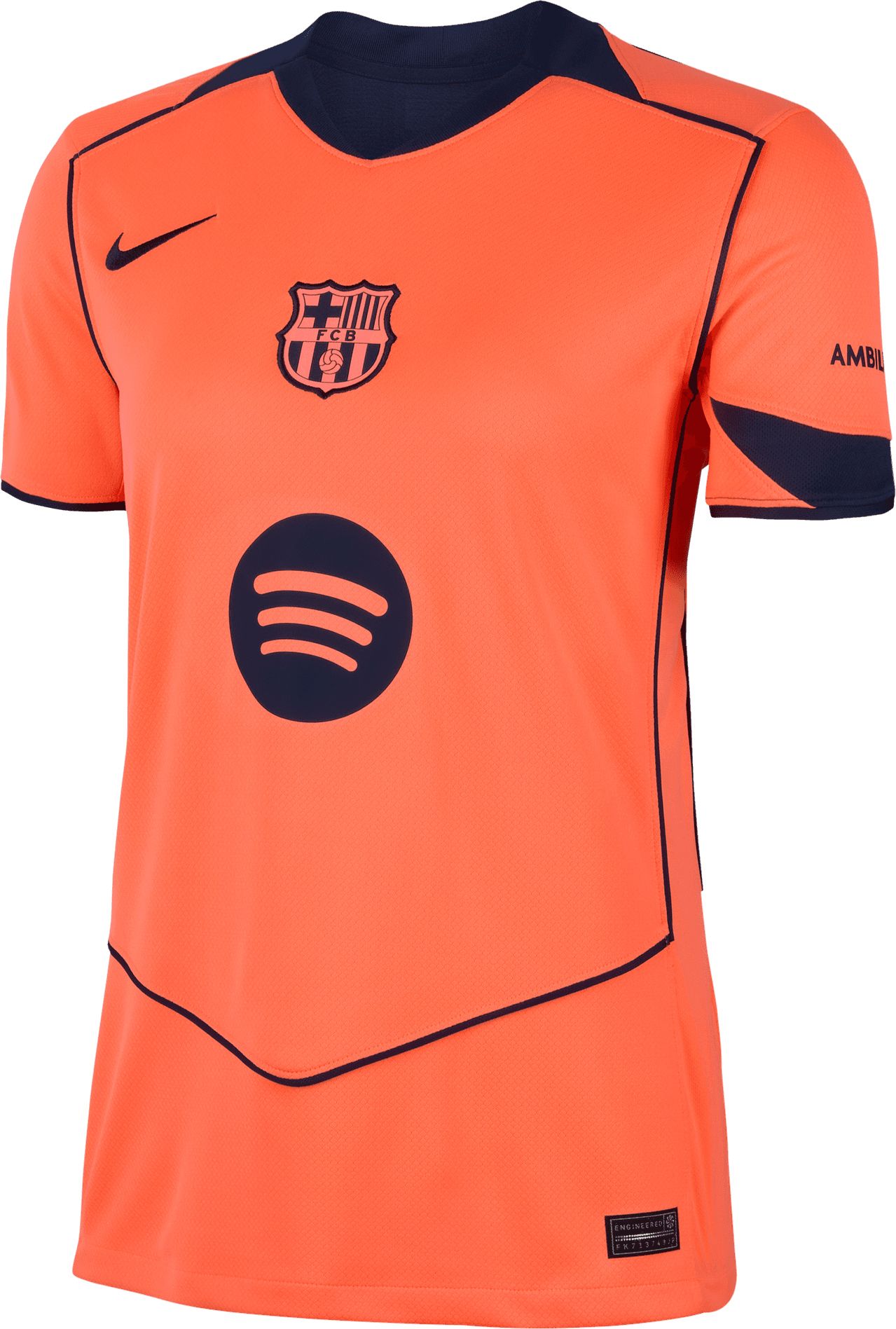 Nike Women's FC Barcelona 2025-26 Orange Third Replica Jersey product image
