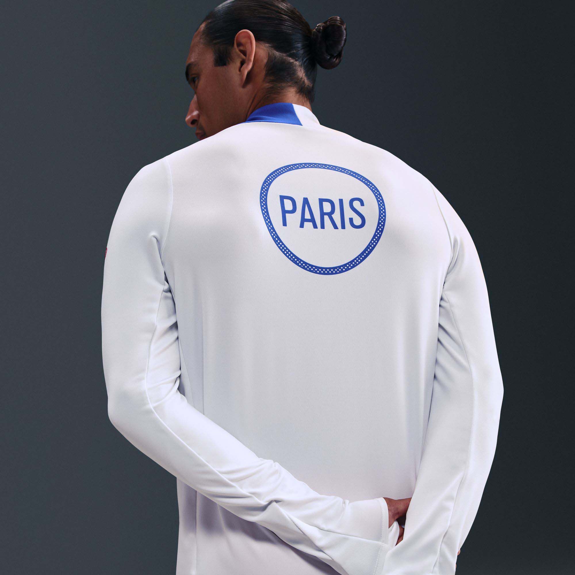Nike Men's Paris Saint-Germain 2025 White 3rd Dri-FIT Training Quarter-Zip Pullover product image