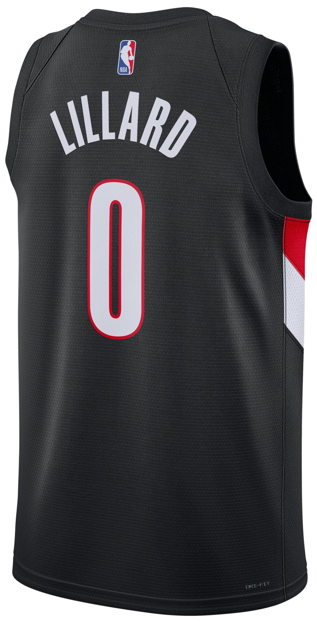Nike Adult Portland Trail Blazers Damian Lillard #0 Black Icon