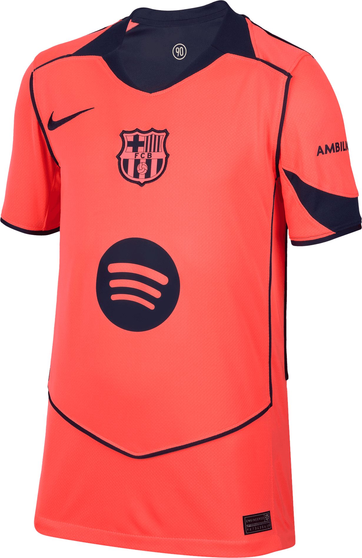 Nike Youth FC Barcelona 2025-26 Orange Third Replica Jersey product image