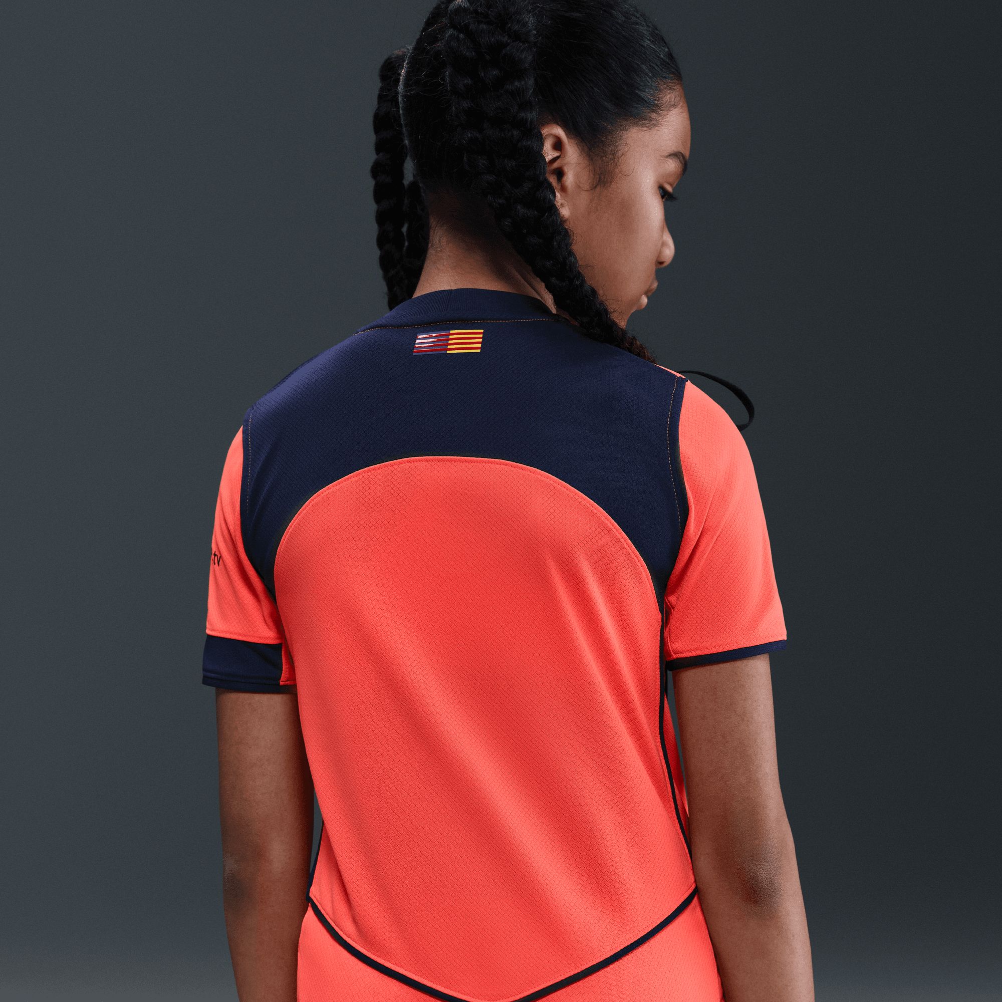 Nike Youth FC Barcelona 2025-26 Orange Third Replica Jersey product image