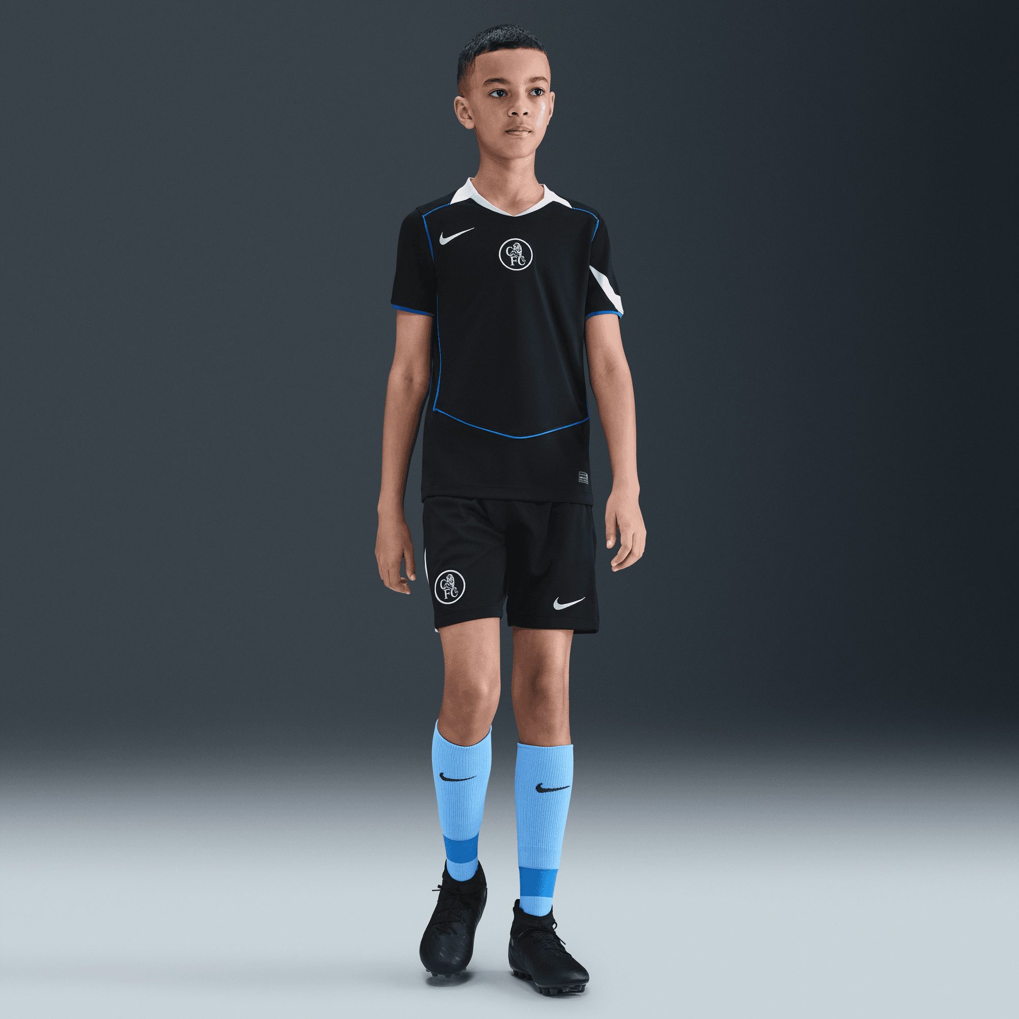 Nike Youth Chelsea FC 2025-26 Black Third Replica Jersey product image