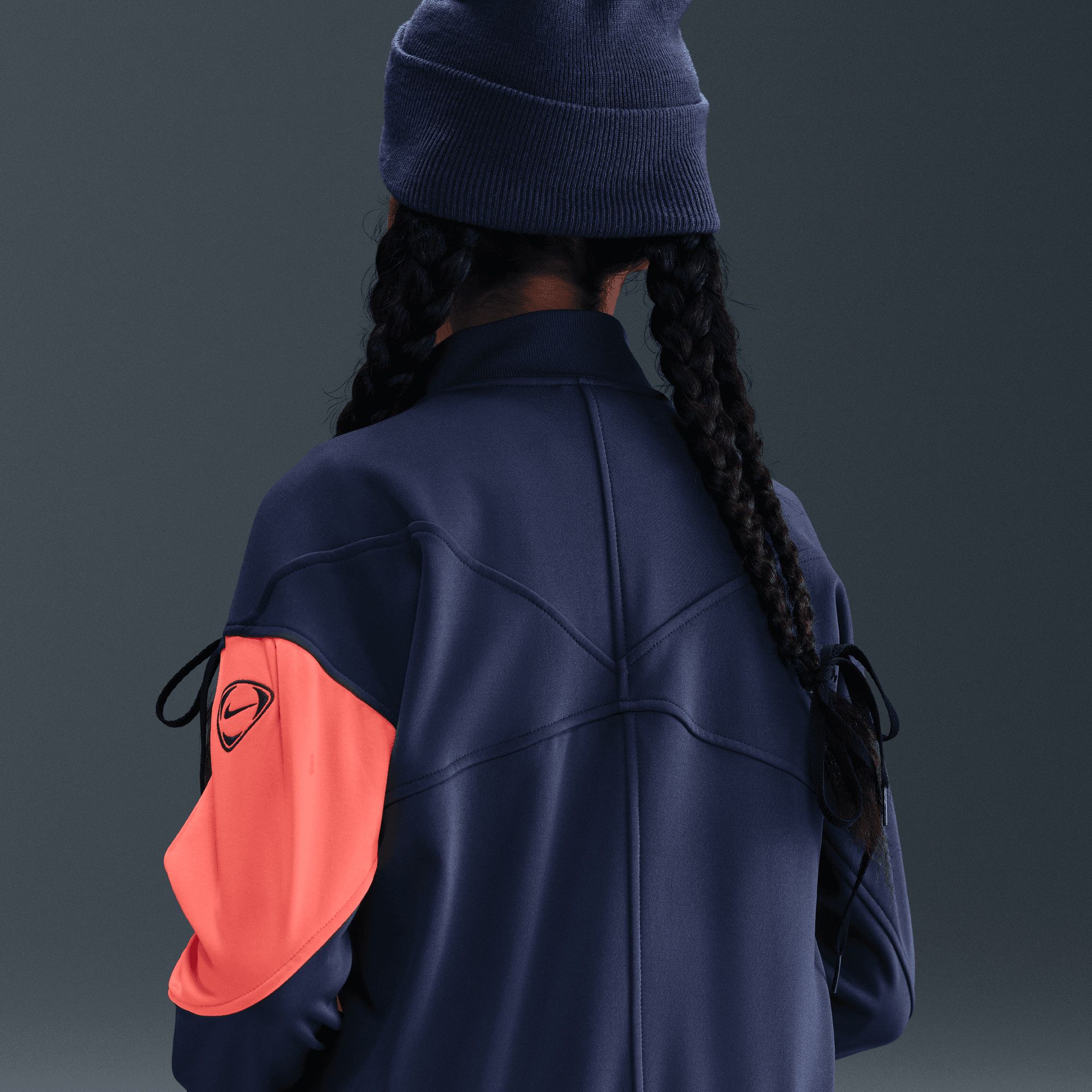 Nike Youth FC Barcelona 2025-26 Navy Third Prematch Anthem Jacket product image