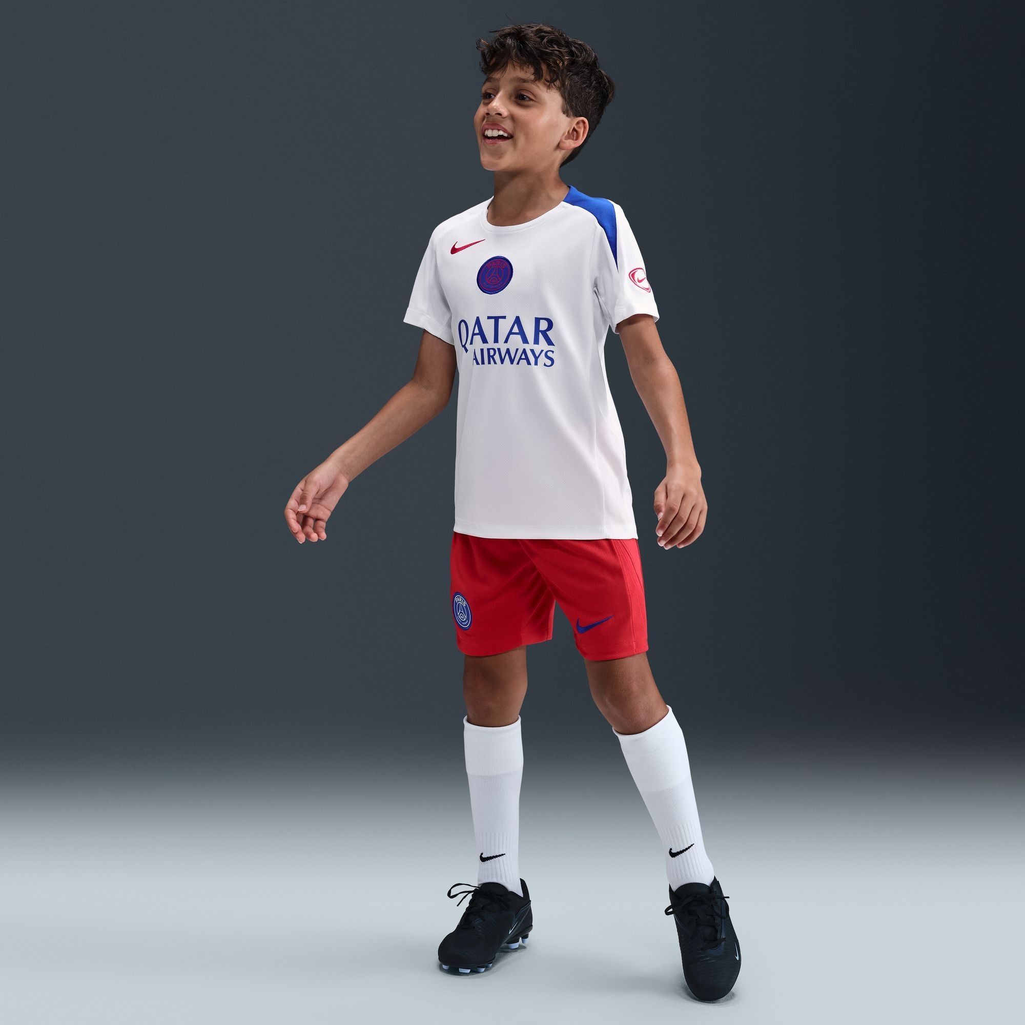 Nike Youth Paris Saint-Germain 2025 White 3rd Training Jersey product image