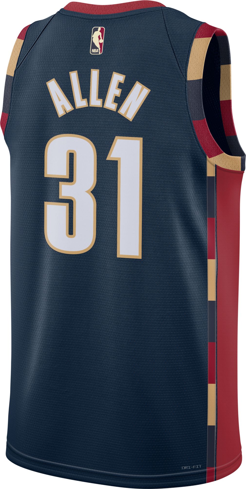 Nike Adult Cleveland Cavaliers Jarrett Allen #31 Navy Hardwood Classics Swingman Jersey product image