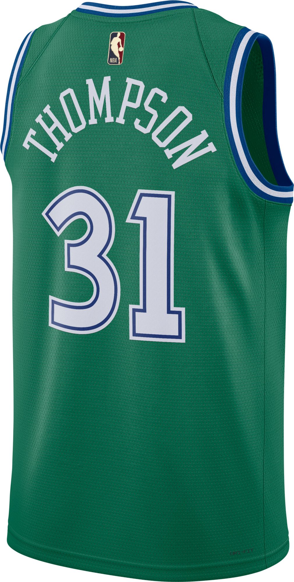 Nike Adult Dallas Mavericks Klay Thompson #31 Green Hardwood Classics Swingman Jersey product image