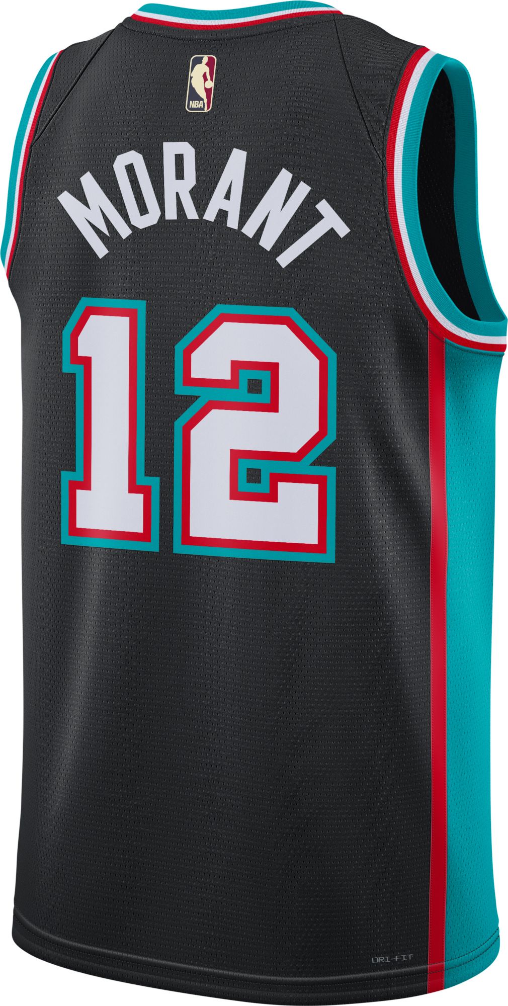 Nike Adult Memphis Grizzlies Ja Morant #12 Black Hardwood Classics Swingman Jersey product image