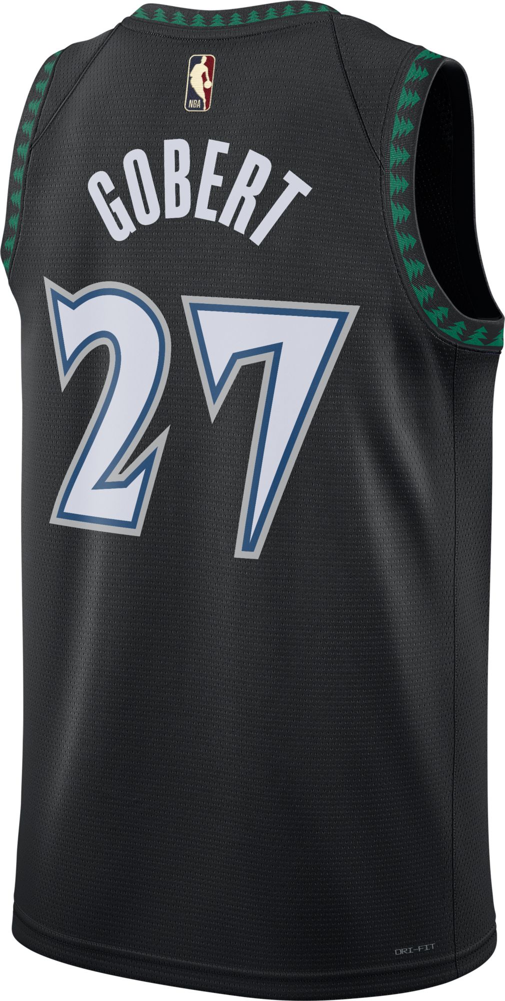 Nike Adult Minnesota Timberwolves Rudy Gobert #27 Black Hardwood Classics Swingman Jersey product image
