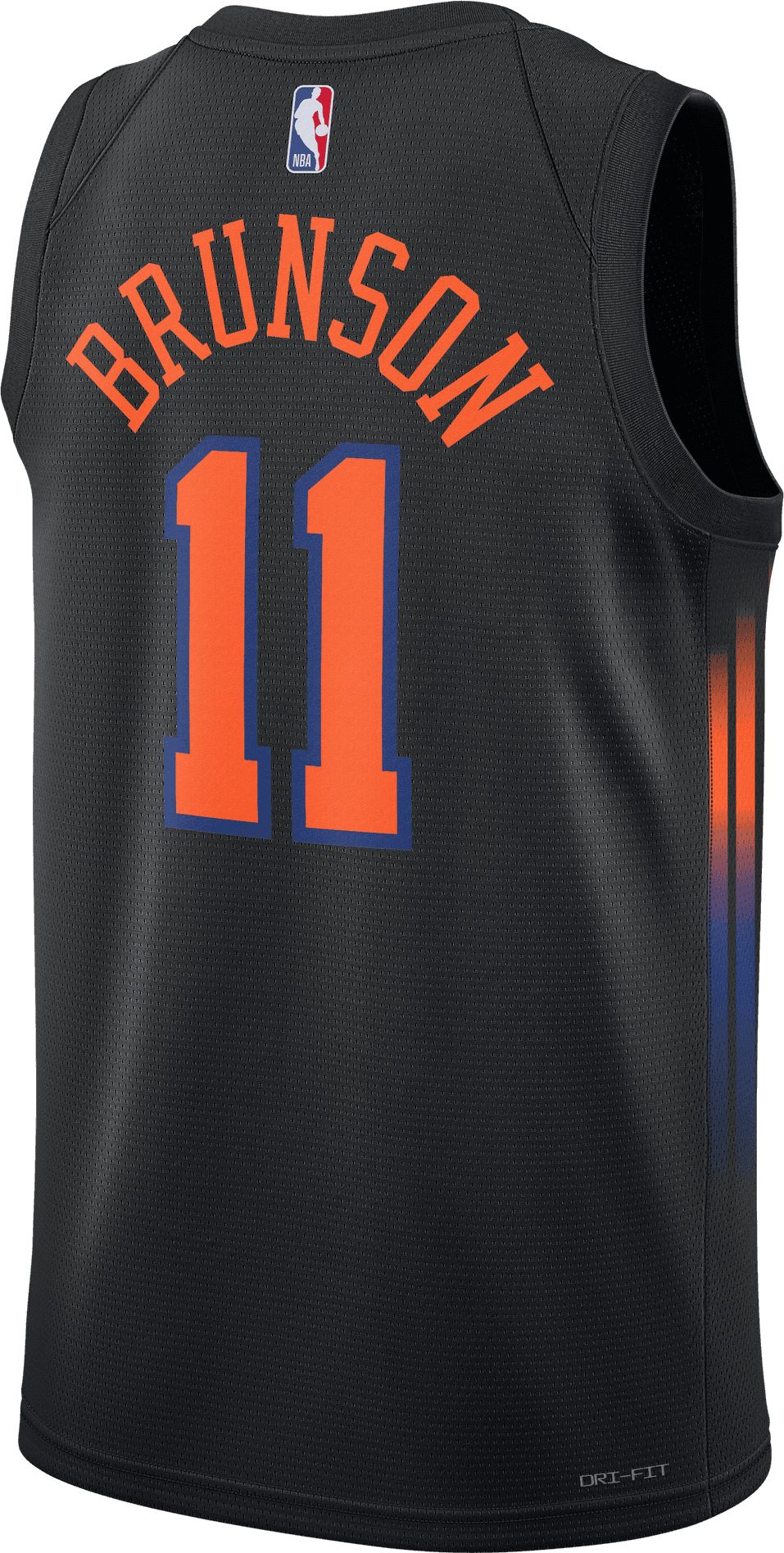 Jordan Adult New York Knicks Jalen Brunson #11 Black Swingman Statement Jersey product image