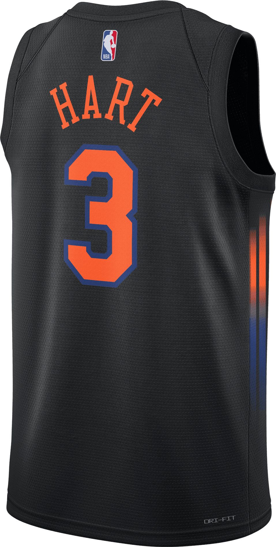 Jordan Adult New York Knicks Josh Hart #3 Black Swingman Statement Jersey product image