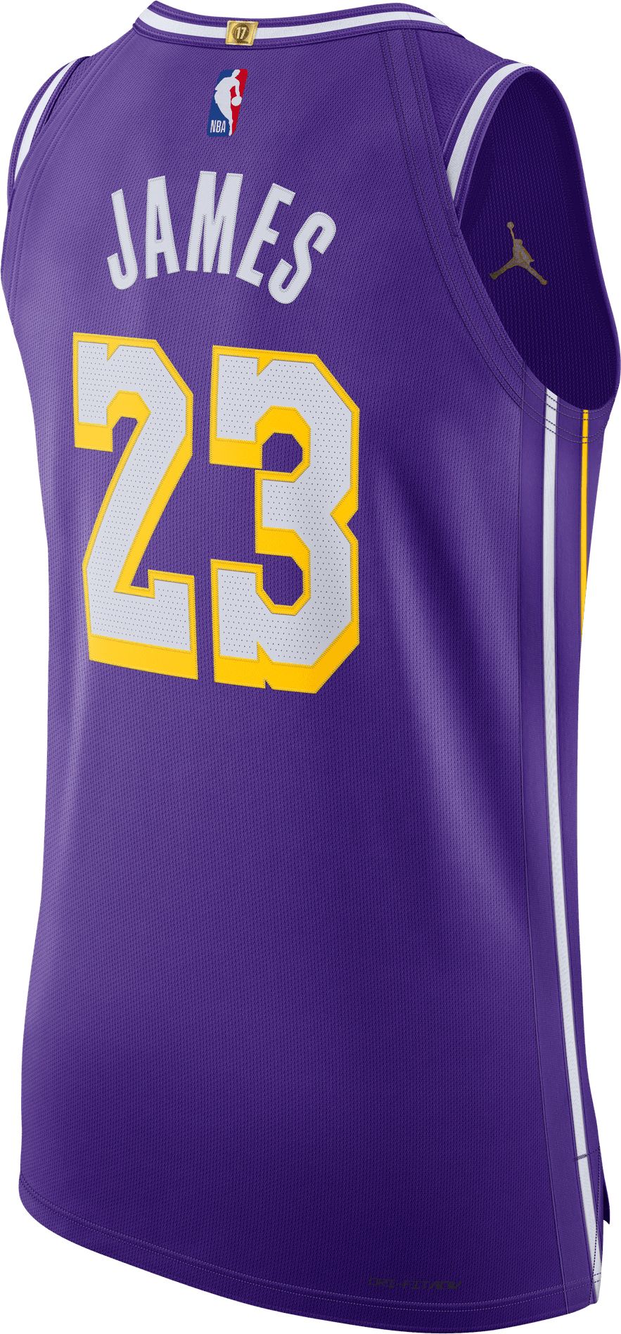 Jordan Adult Los Angeles Lakers LeBron James #23 Purple Authentic Statement Jersey product image