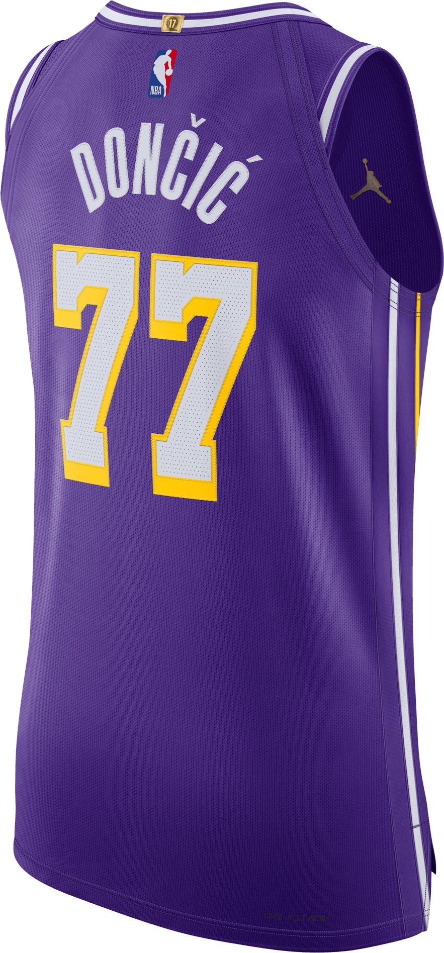 Jordan Adult Los Angeles Lakers Luka Doncic #77 Purple Authentic Statement Jersey product image