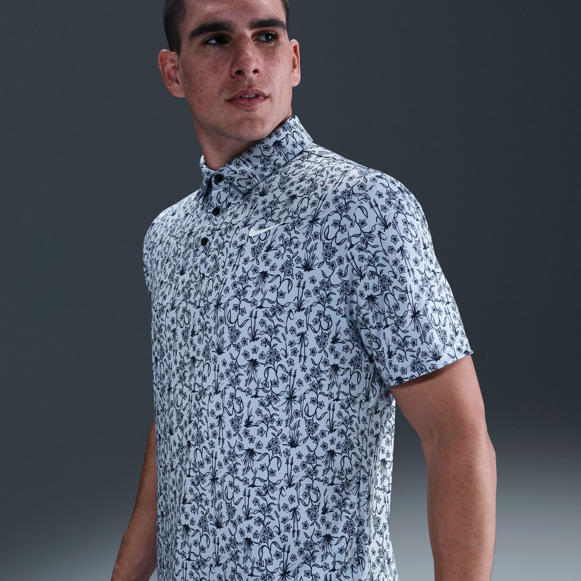 Nike Men's Dri-FIT Tour POA Print Golf Polo product image