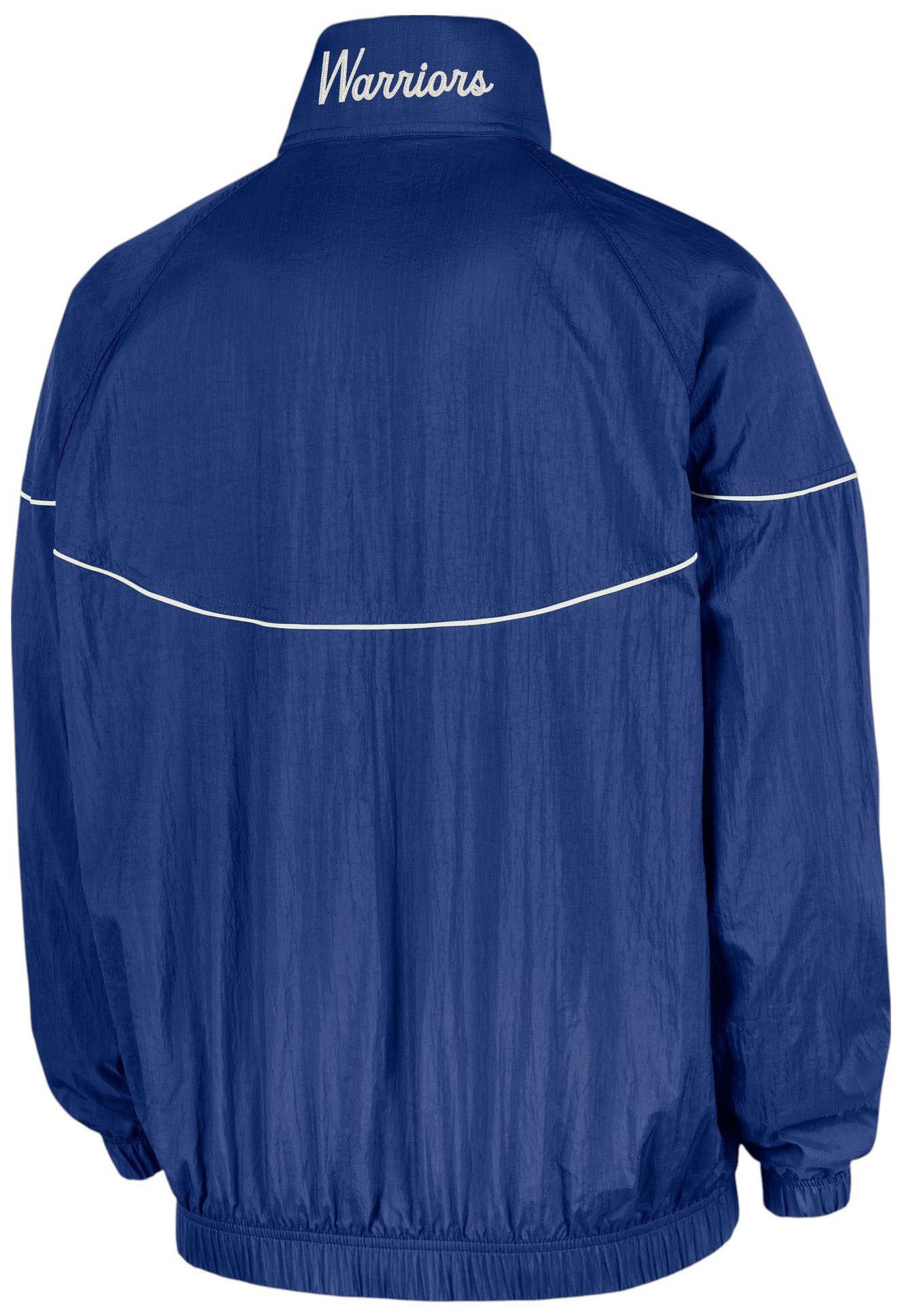 Nike Men's Golden State Warriors Blue Courtside Windrunner Logo Anorak Jacket product image