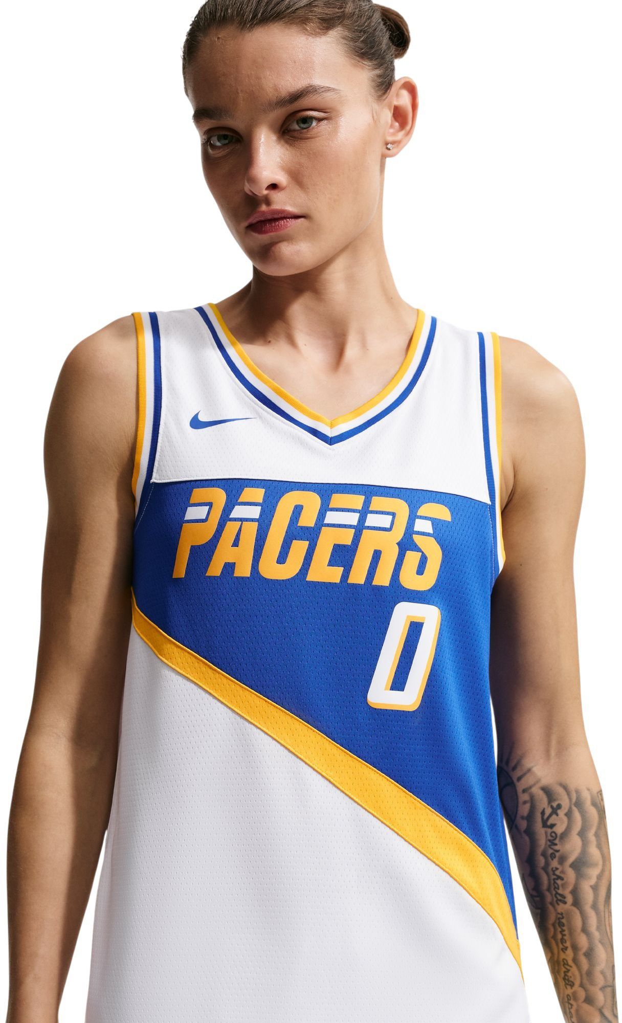 Nike Adult 2025-26 City Edition Indiana Pacers Tyrese Haliburton #0 Swingman Jersey product image