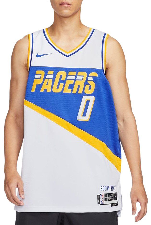 Nike Adult 2025-26 City Edition Indiana Pacers Tyrese Haliburton #0 Swingman Jersey product image