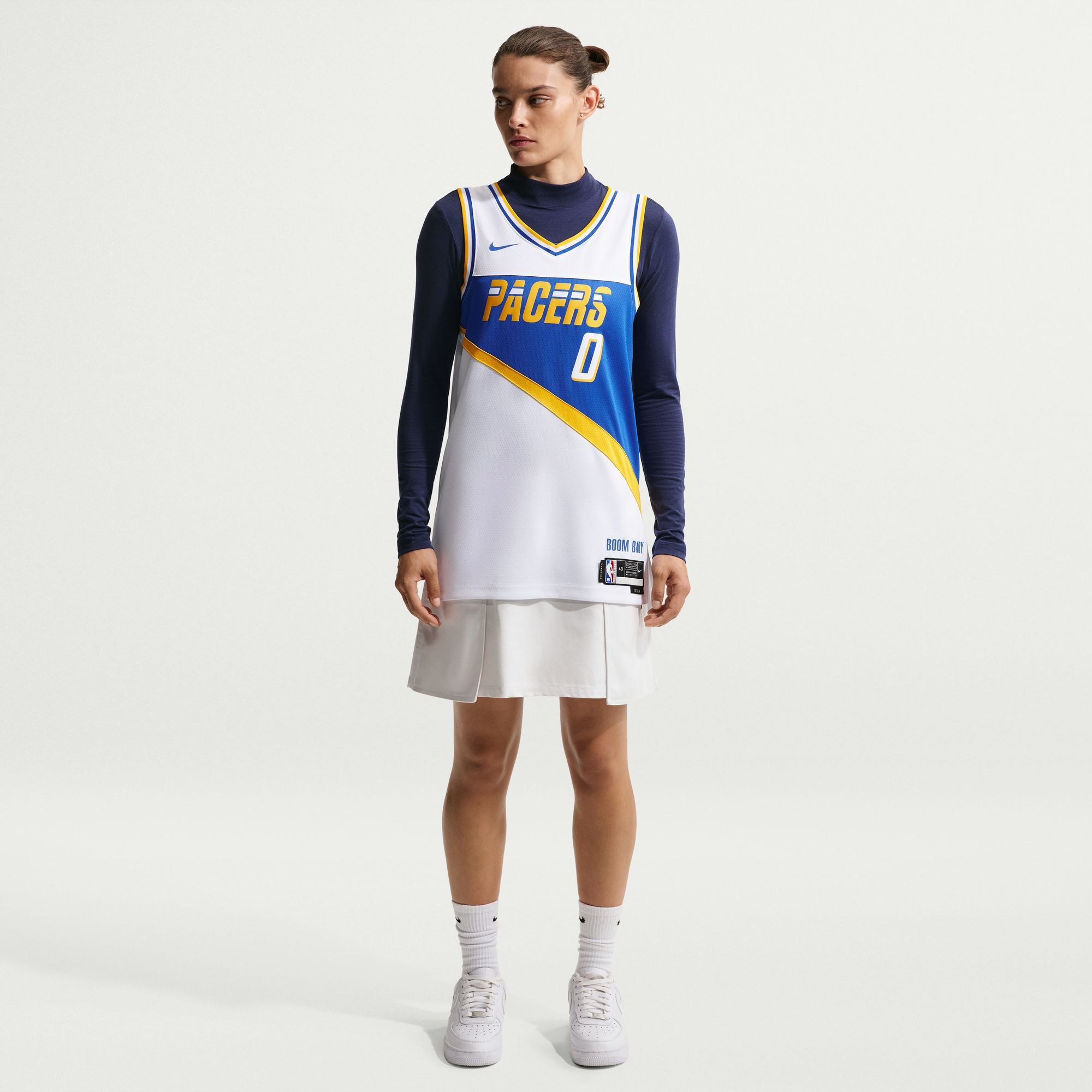 Nike Adult 2025-26 City Edition Indiana Pacers Tyrese Haliburton #0 Swingman Jersey product image