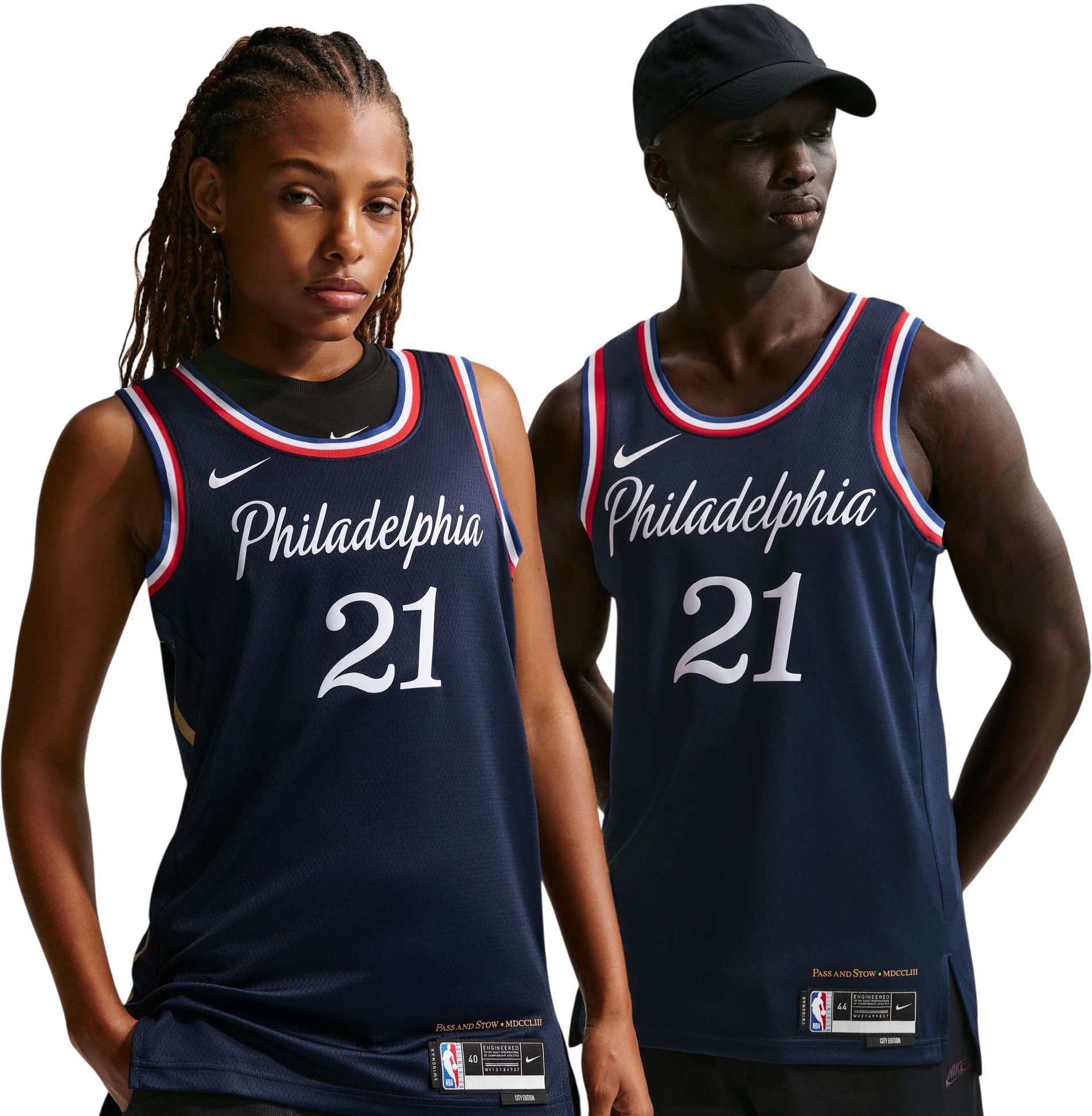 Nike Adult 2025-26 City Edition Philadelphia 76ers Joel Embiid #21 Swingman Jersey product image