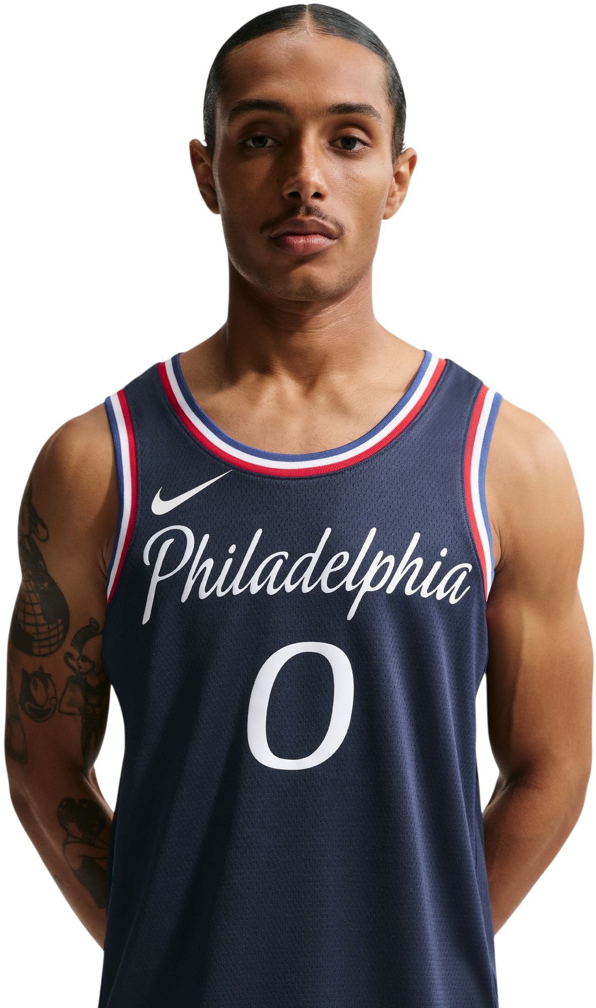 Nike Adult 2025-26 City Edition Philadelphia 76ers Tyrese Maxey #0 Swingman Jersey product image