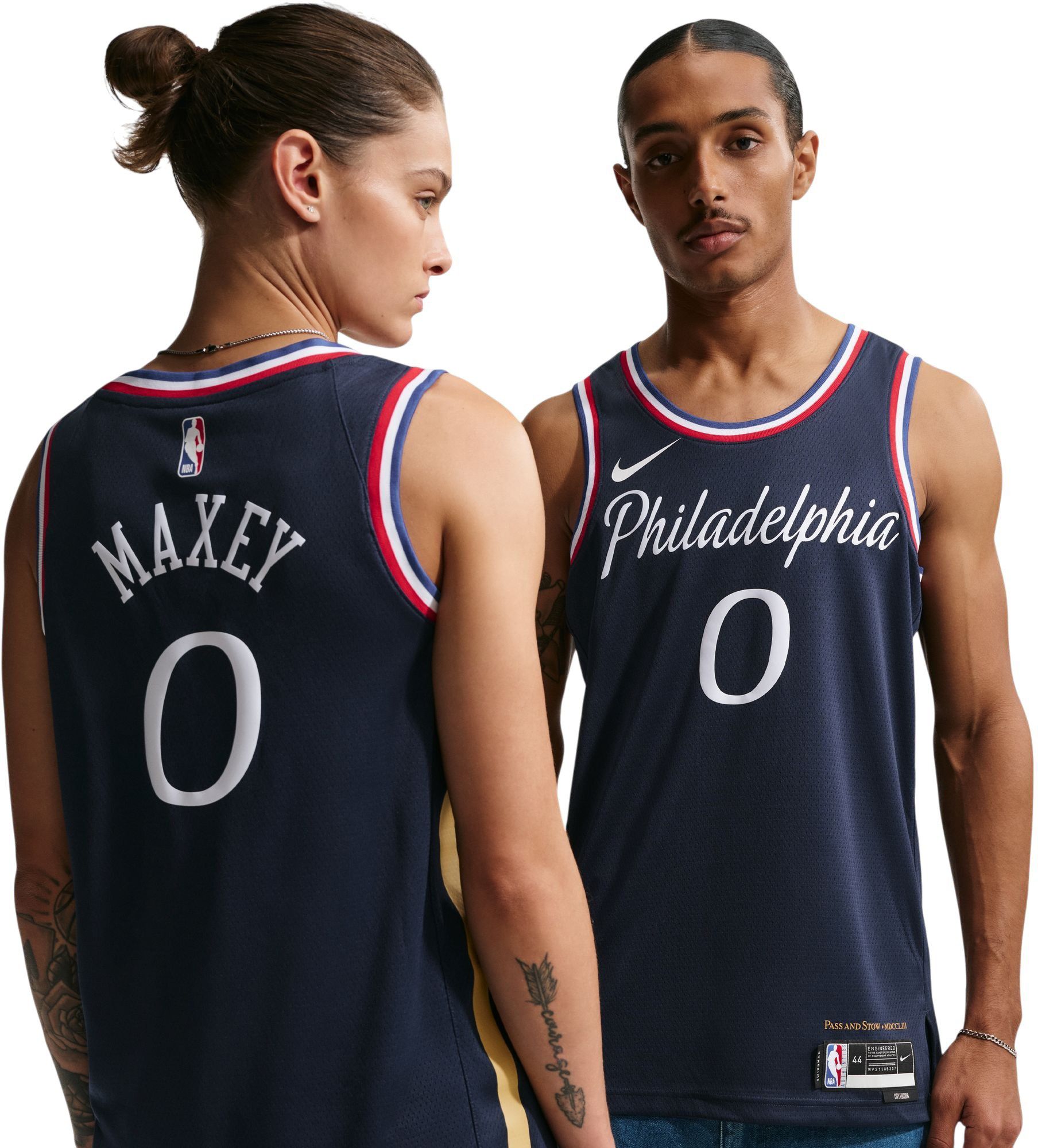 Nike Adult 2025-26 City Edition Philadelphia 76ers Tyrese Maxey #0 Swingman Jersey product image