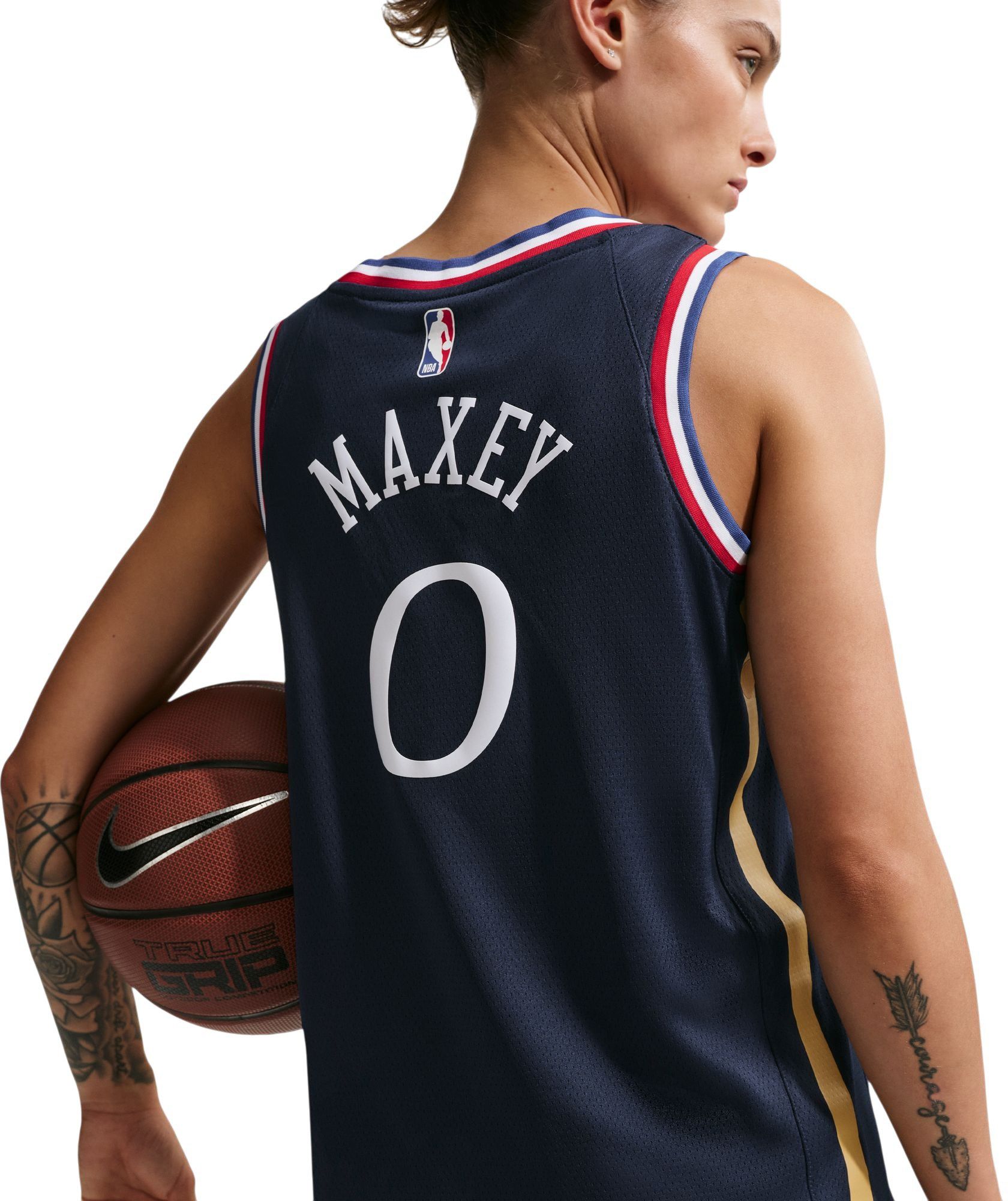 Nike Adult 2025-26 City Edition Philadelphia 76ers Tyrese Maxey #0 Swingman Jersey product image