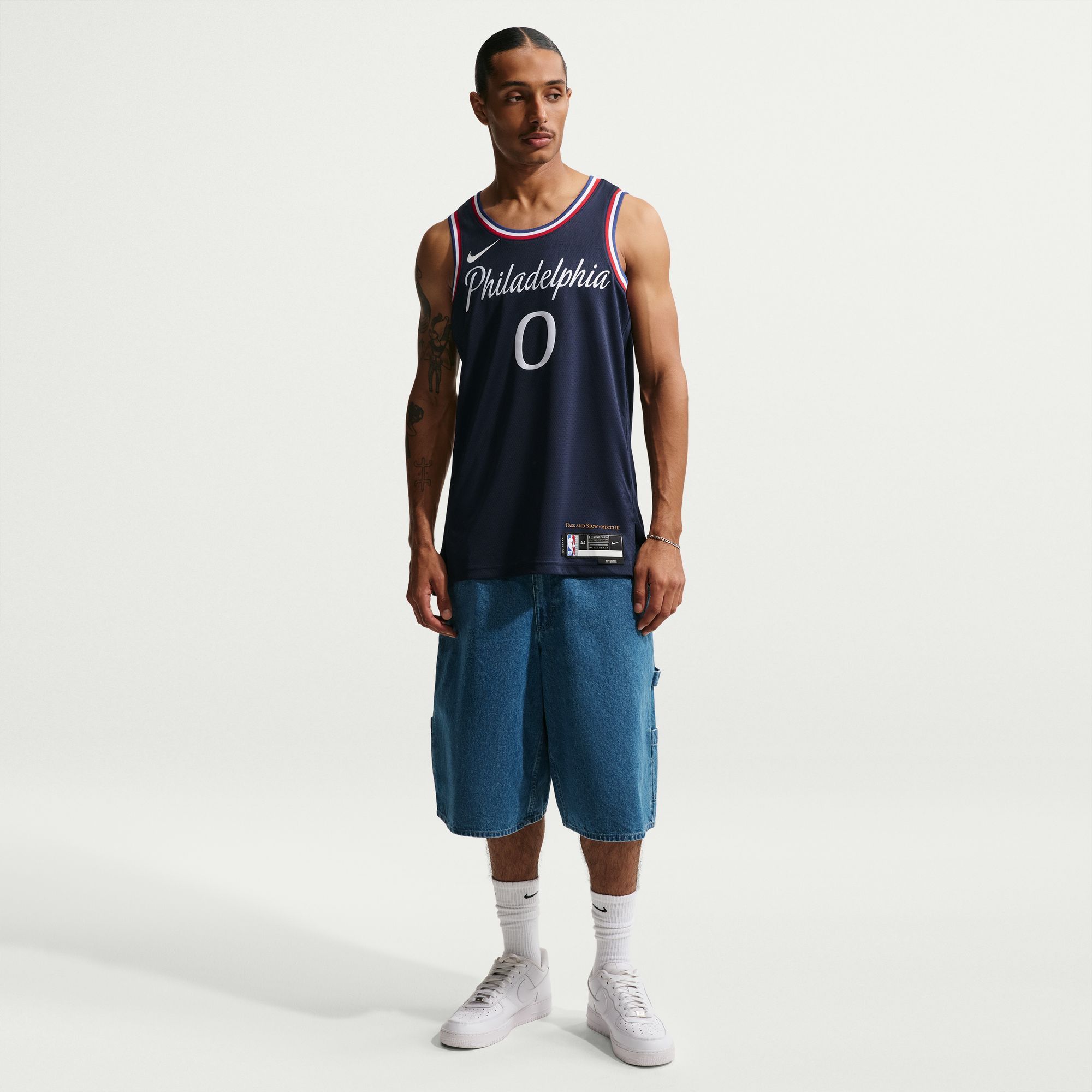 Nike Adult 2025-26 City Edition Philadelphia 76ers Tyrese Maxey #0 Swingman Jersey product image