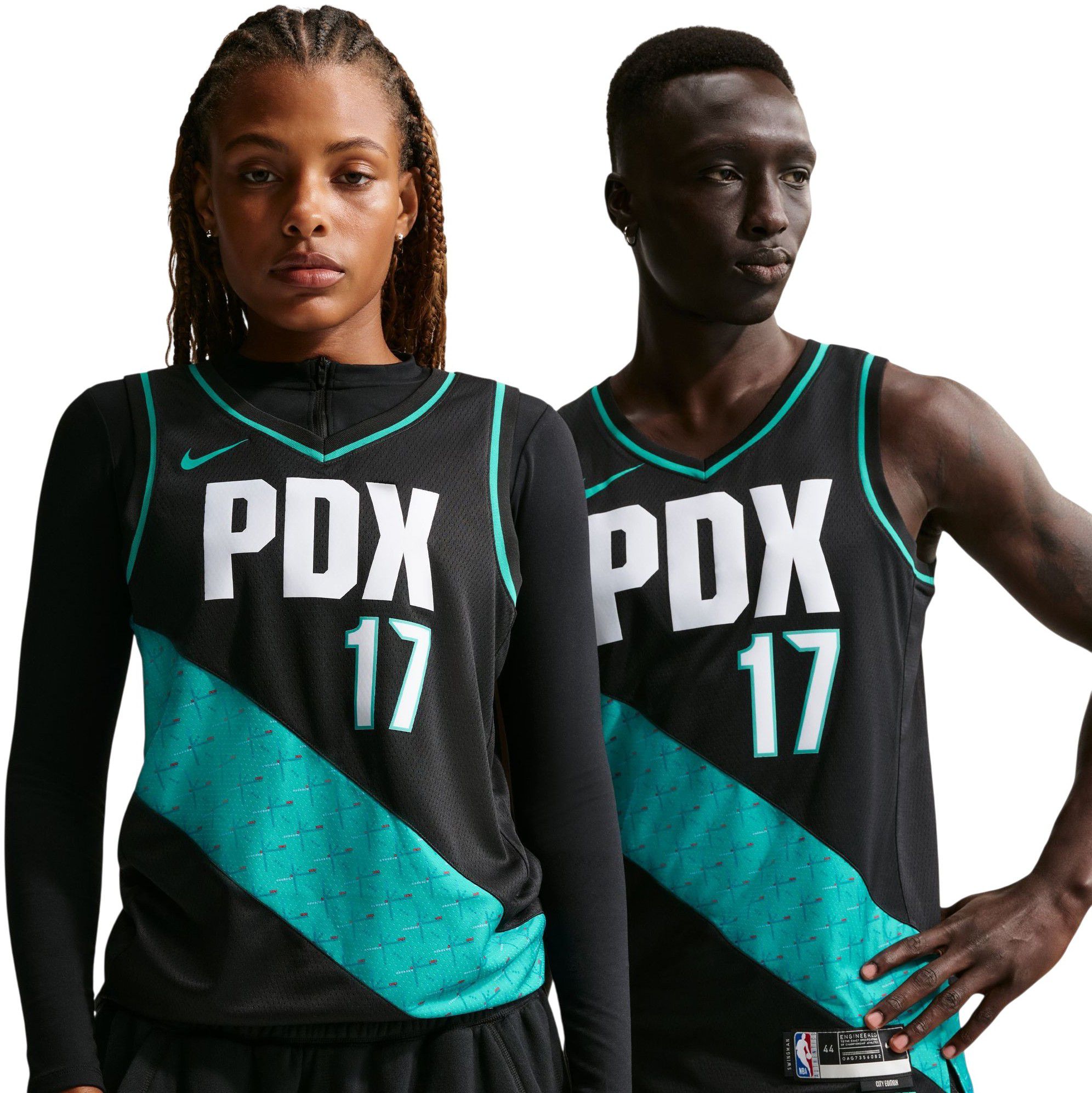 Nike Adult 2025-26 City Edition Portland Trail Blazers Shaedon Sharpe #17 Swingman Jersey product image