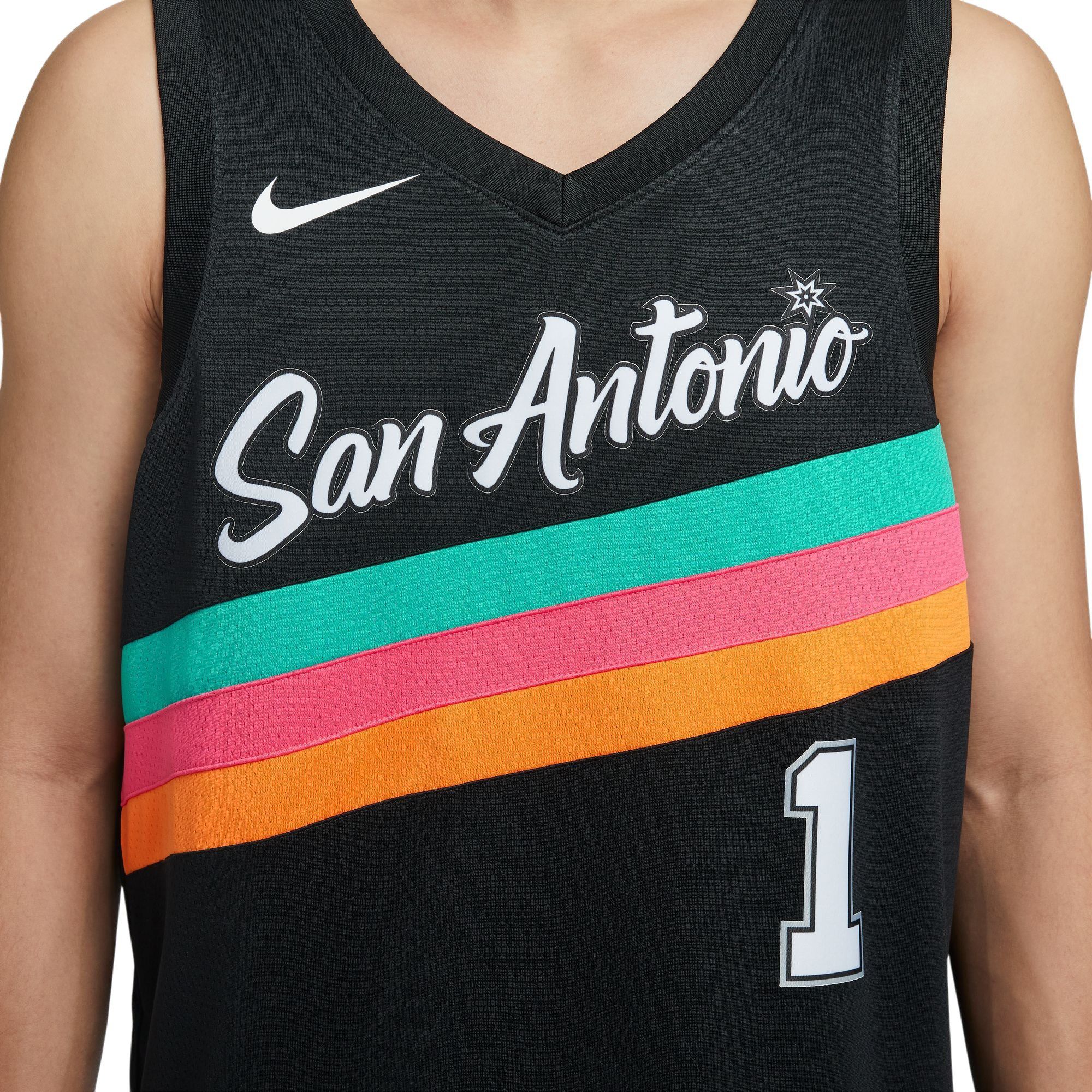 Nike Adult 2025-26 City Edition San Antonio Spurs Victor Wembanyama #1 Swingman Jersey product image